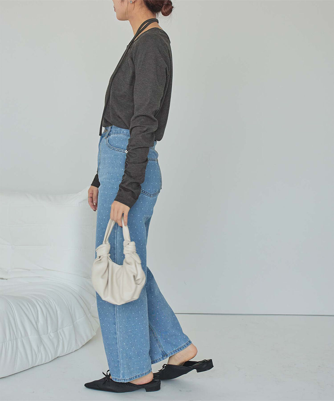 titivate「チョーカーデザインリブトップス」|Tシャツ・カットソー|