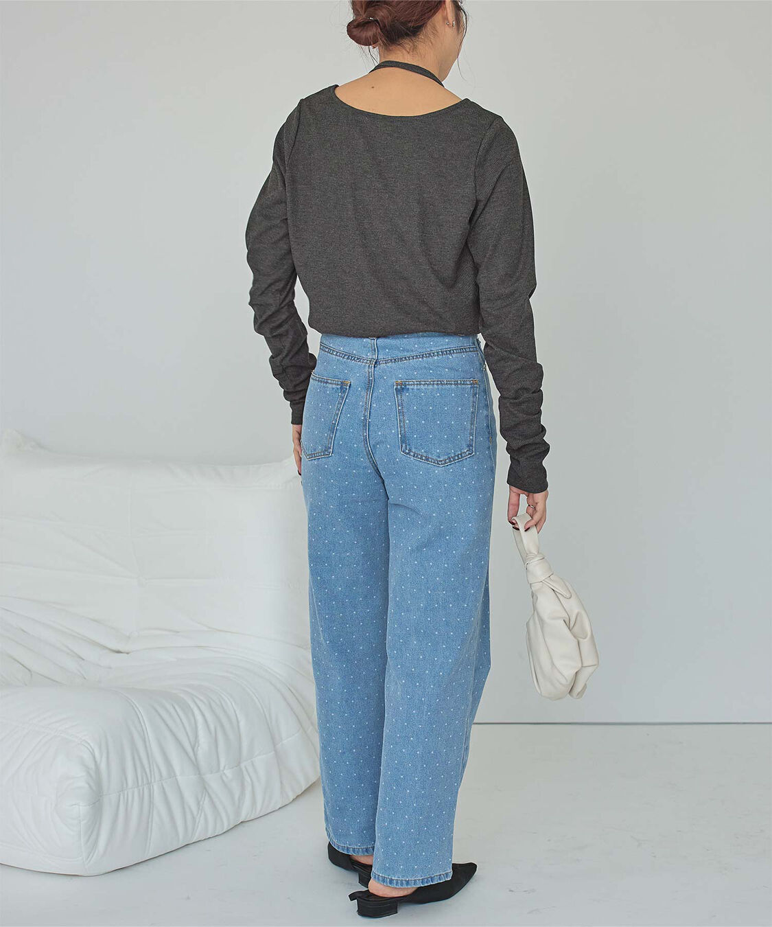 titivate「チョーカーデザインリブトップス」|Tシャツ・カットソー|