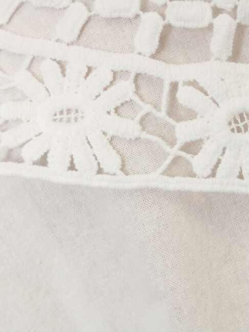 Samansa Mos2「【WEB限定】前後2WAYレース襟ブラウス」|シャツ・ブラウス|