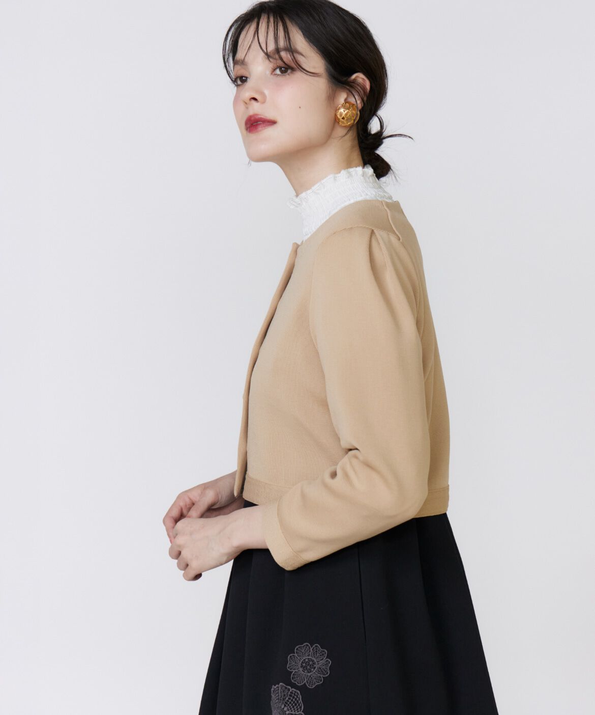 Maglie le cassetto「《M Maglie le cassetto》くるみ釦ニットカーディガン」|カーディガン|