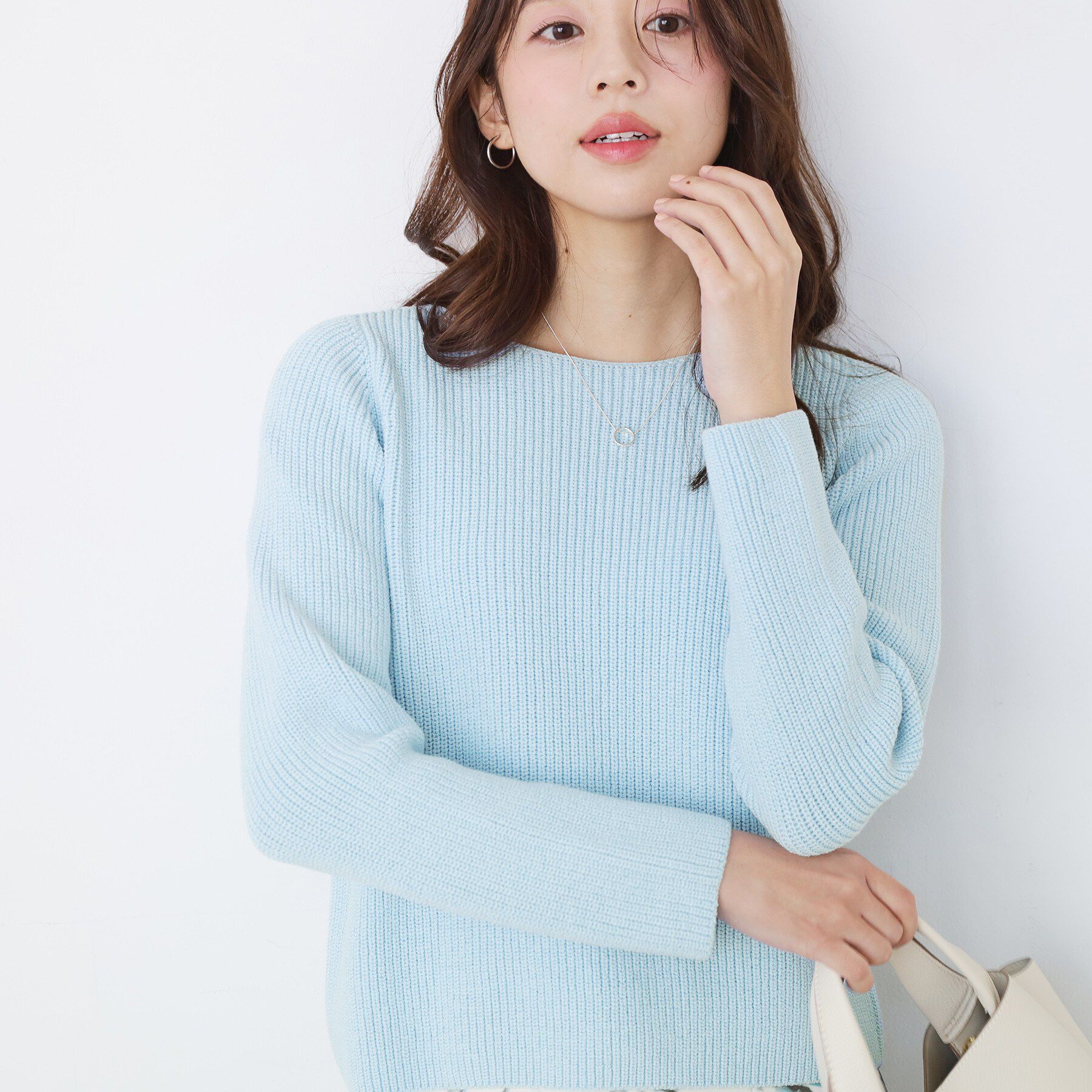 COUP DE CHANCE「【手洗い可／日本製】ミドルゲージ軽やかニットトップス」|ニット・セーター|
