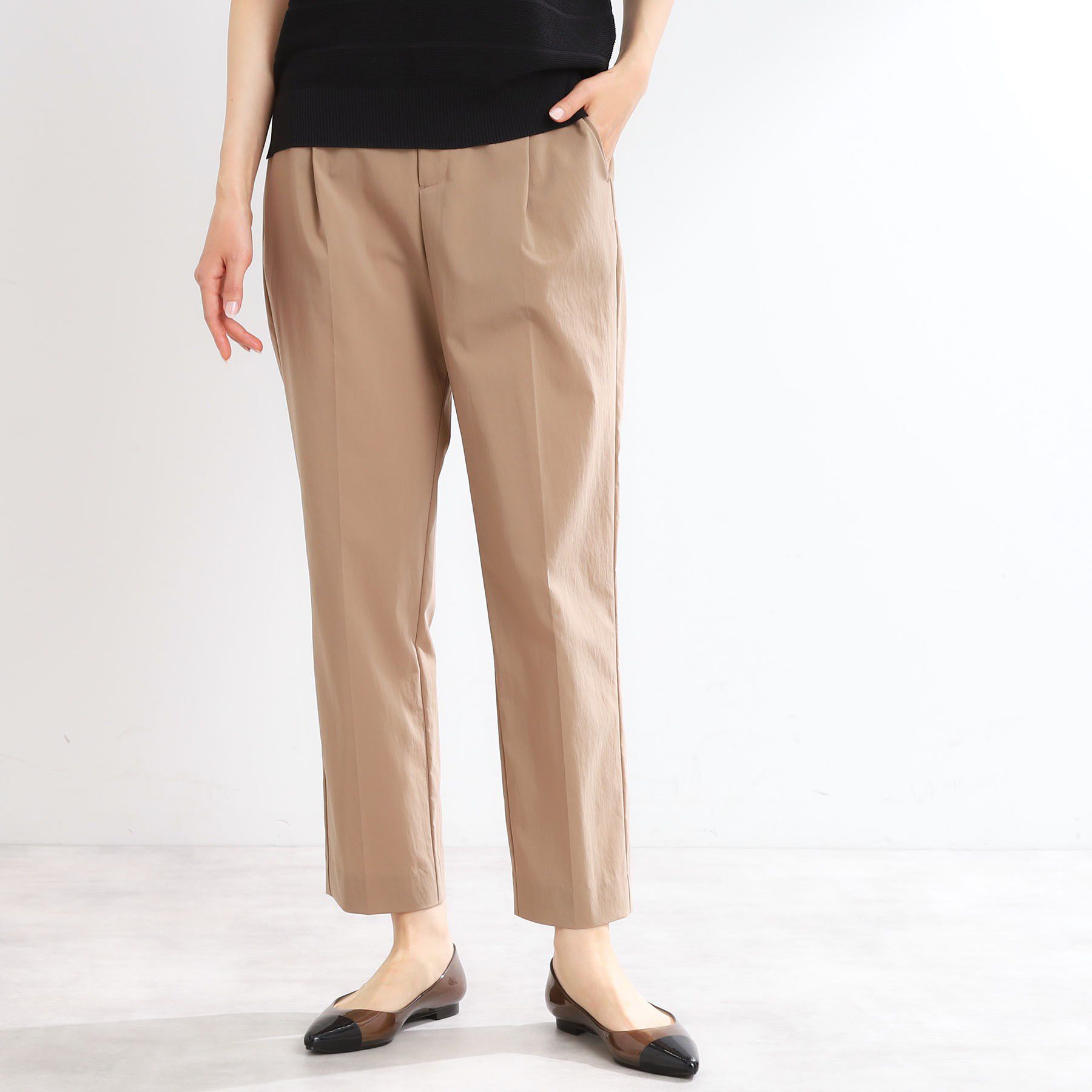 Reflect「【マシンウォッシュ可／撥水／雨の日OK！】レインシリーズテーパードパンツ」|その他|キャメルブラウン(0