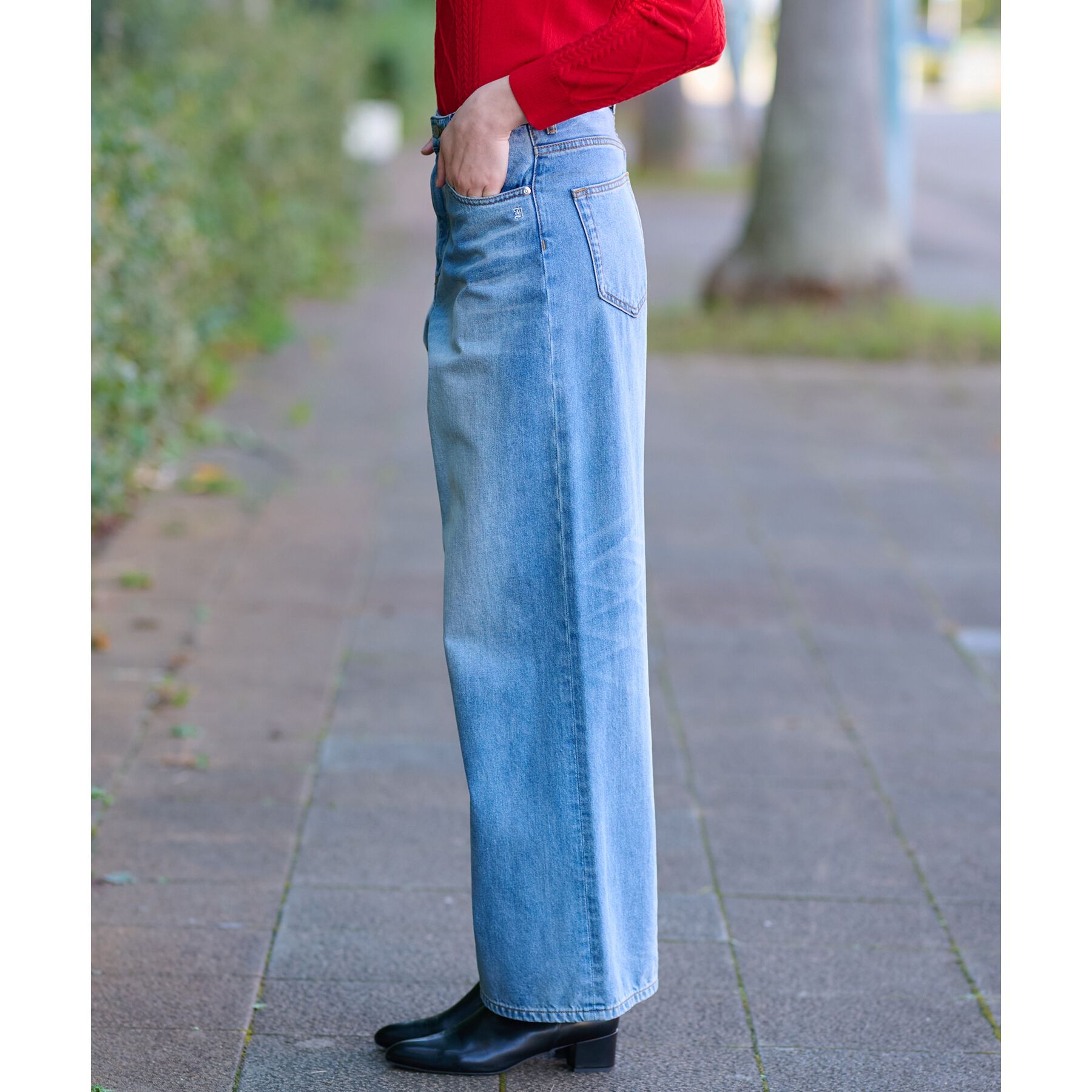 DRESSTERIOR「【大人百花モデル美香さん着用/CLASSY.12月号/otonaMUSE11月号掲載】ヴィンテージ加」|デニム|