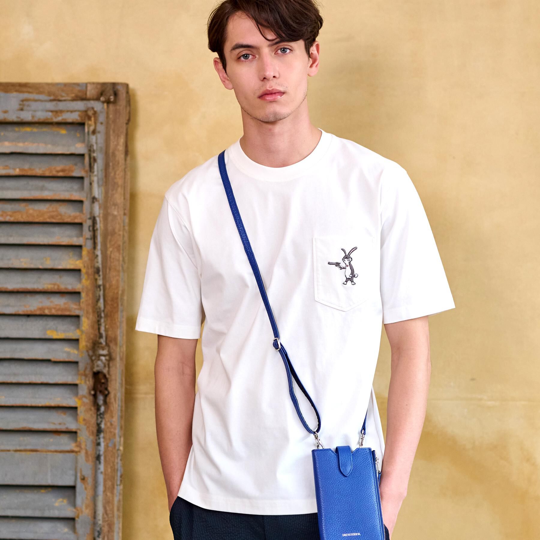 DRESSTERIOR「【接触冷感/UVカット】BACK BREEZE TECH ラビットポケTシャツ」|Tシャツ・カットソー|