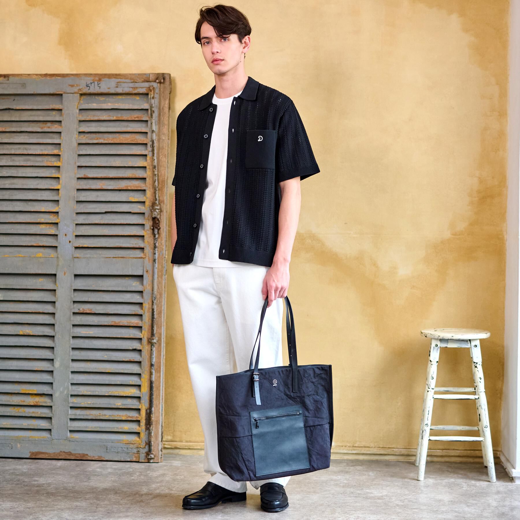 DRESSTERIOR「【Safari5月号掲載】オーガニックコットン キューバニットシャツ」|ニット・セーター|