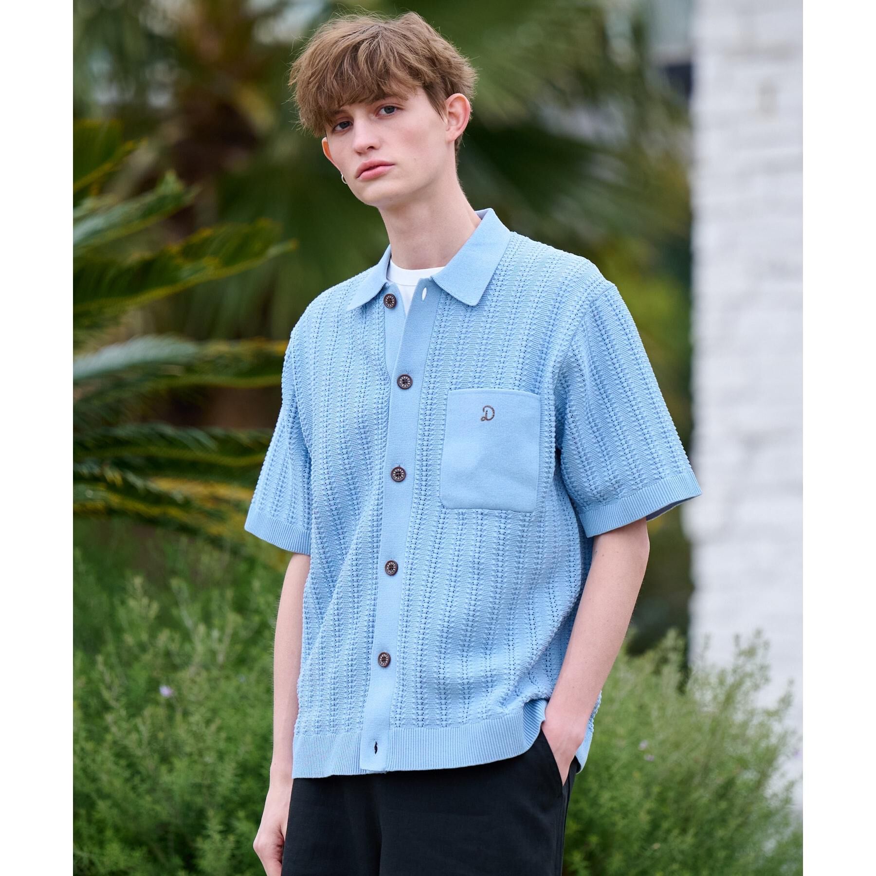 DRESSTERIOR「【Safari5月号掲載】オーガニックコットン キューバニットシャツ」|ニット・セーター|