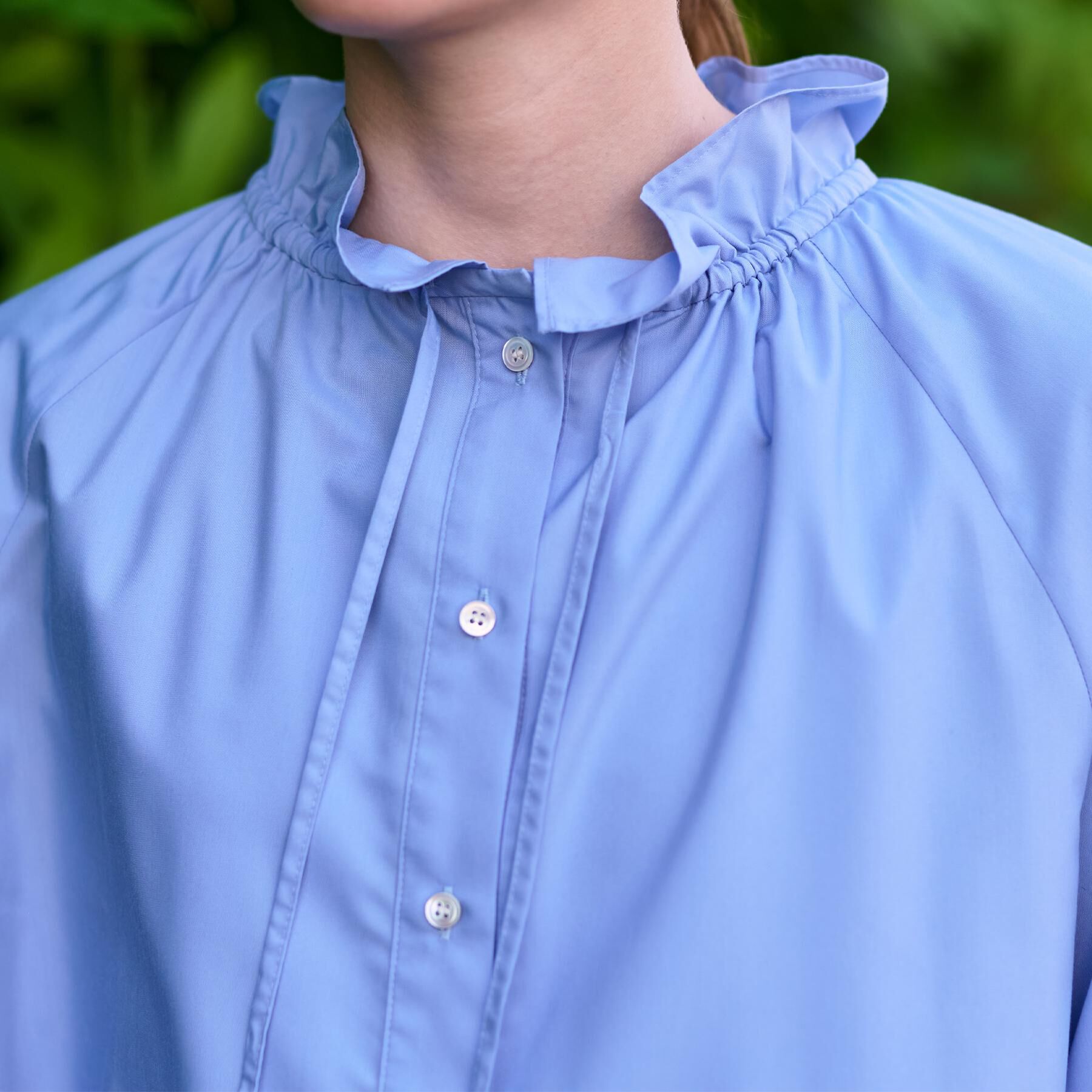 DRESSTERIOR「【洗える/フリルカラー】キャンディスリーブフリルカラーブラウス」|シャツ・ブラウス|