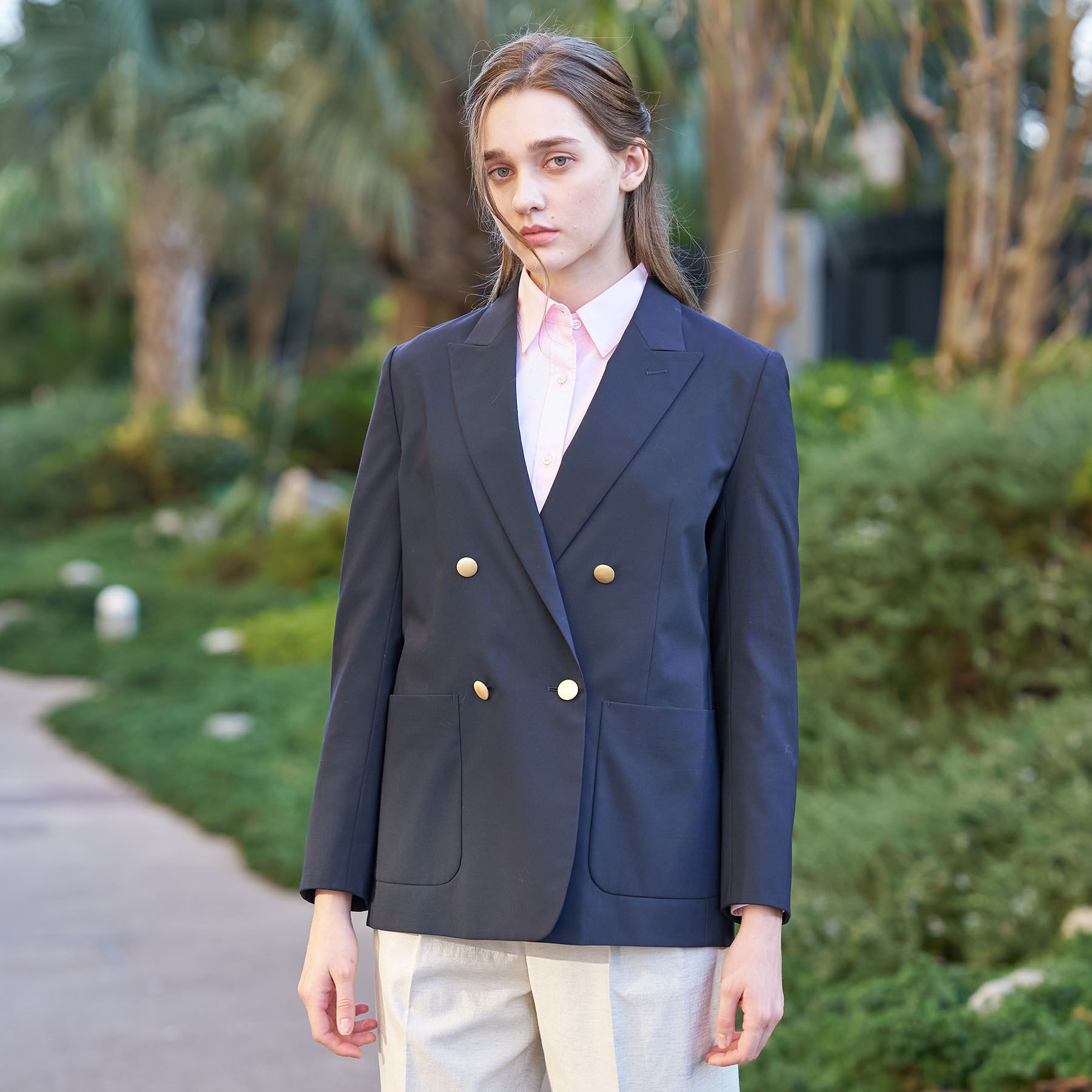 DRESSTERIOR「コンフォートダブルブレザー」|テーラードジャケット|