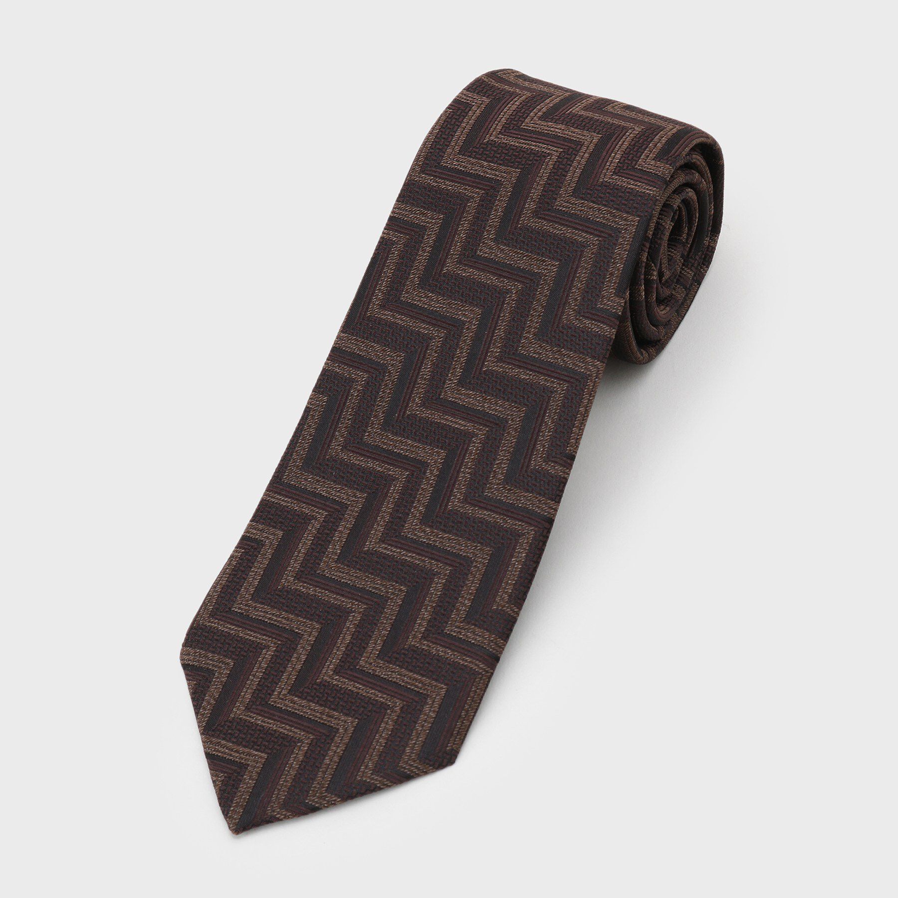 TAKEO KIKUCHI「フィラメントシルク 網代文様シャドーストライプネクタイ」|ネクタイ・蝶ネクタイ|