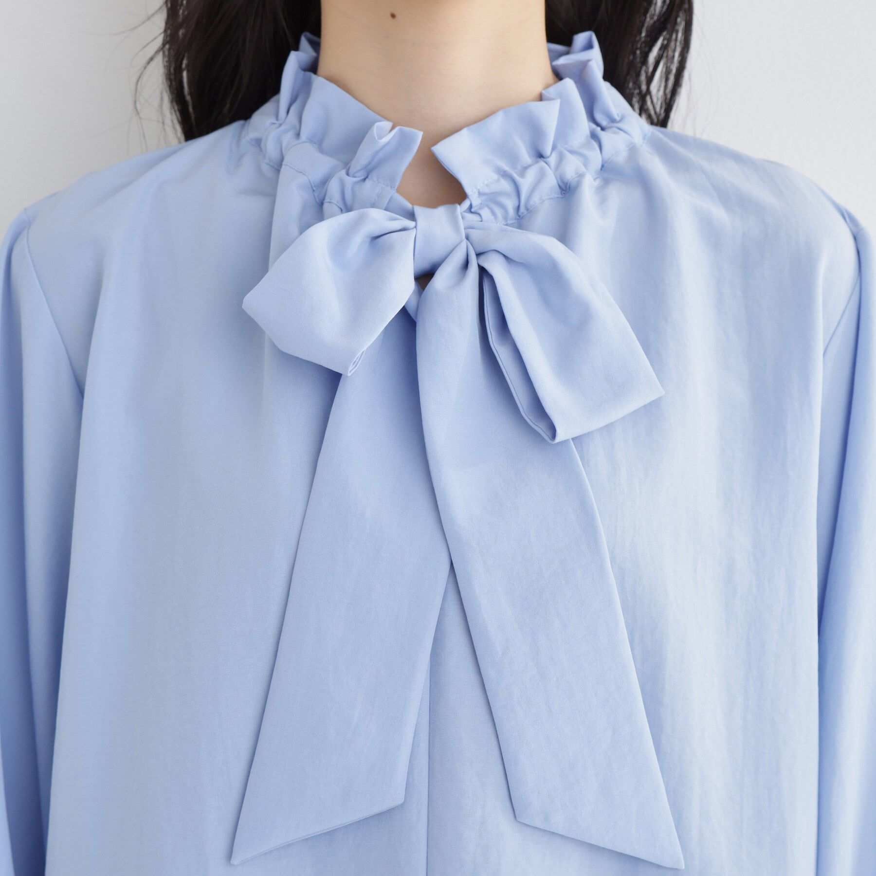 THE SHOP TK「【通勤・セレモニー】ギャザーリボンタイブラウス」|シャツ・ブラウス|