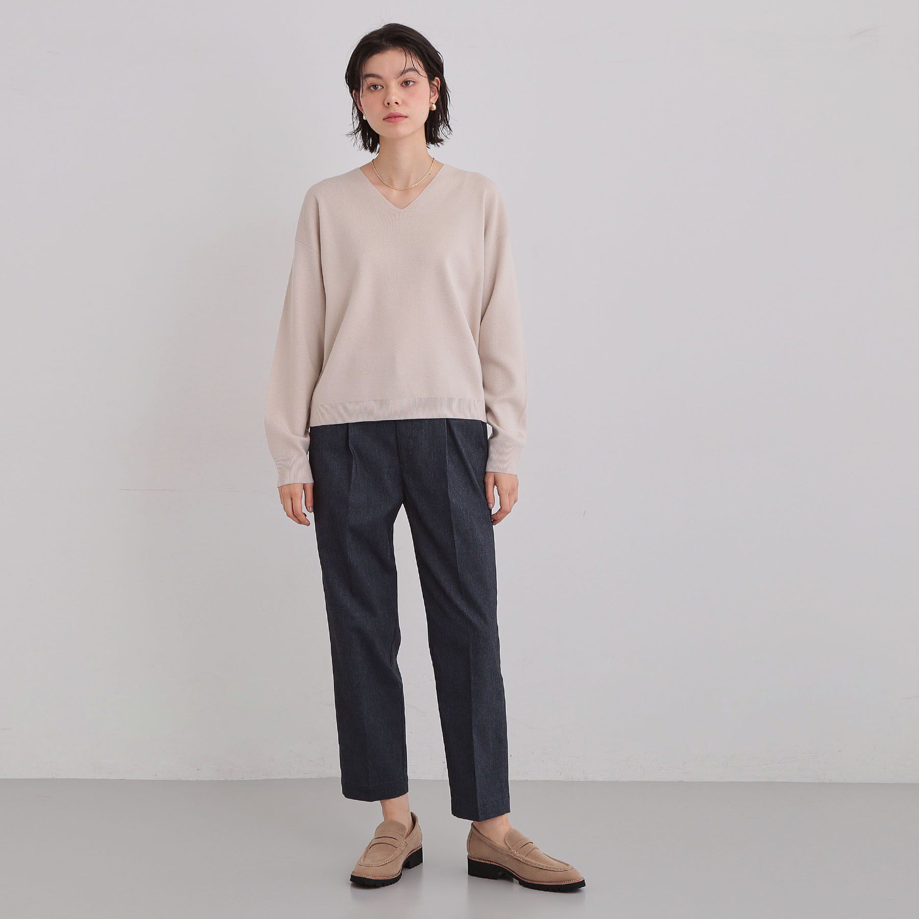 THE SHOP TK「【通勤・セレモニー】CAVIAN ベーシックテーパードパンツ/セットアップ可」|その他|