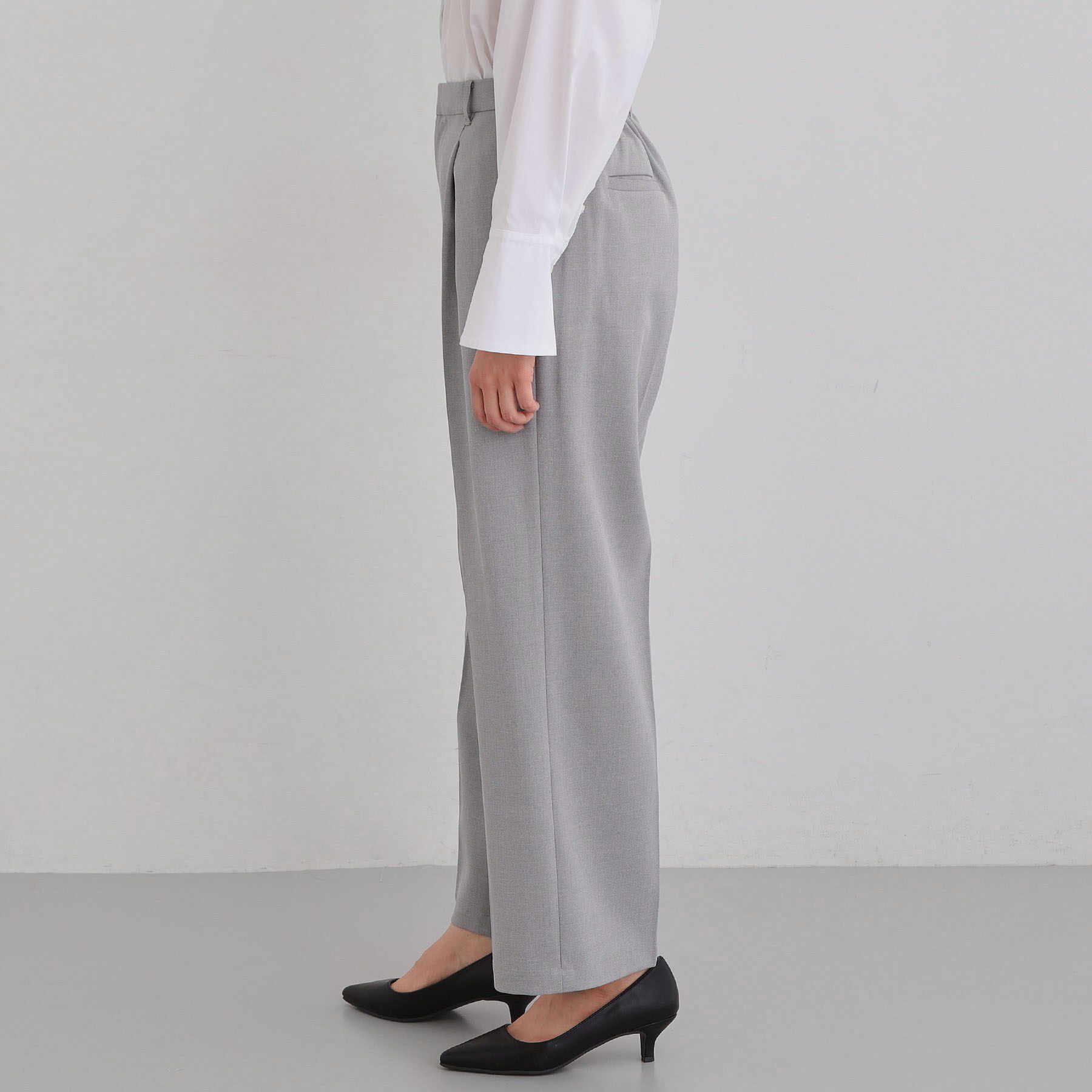 THE SHOP TK「【通勤・セレモニー】CAVIAN ベーシックワイドパンツ/セットアップ可」|その他|