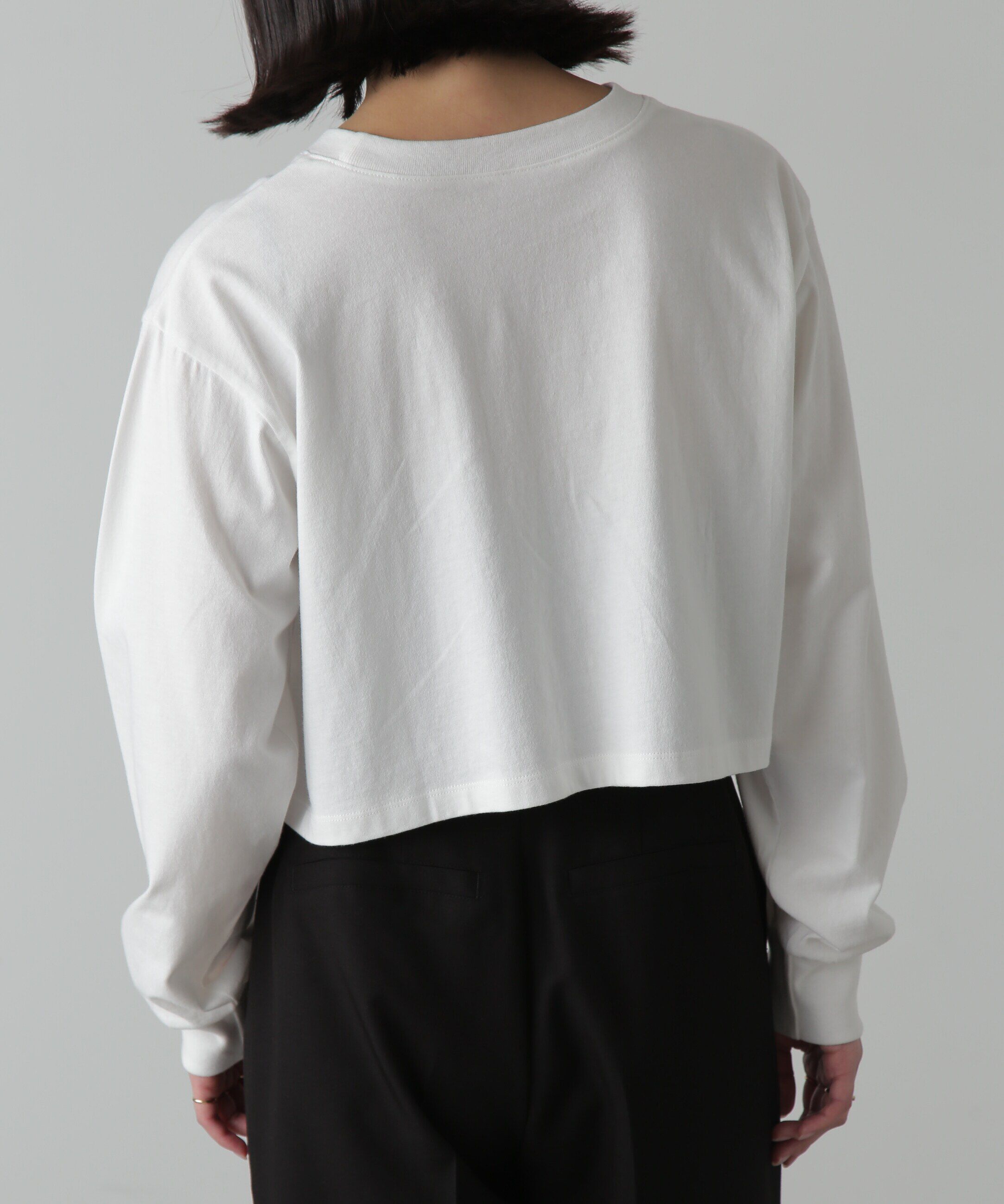  「フロッキープリントロングTシャツ」|Tシャツ・カットソー|