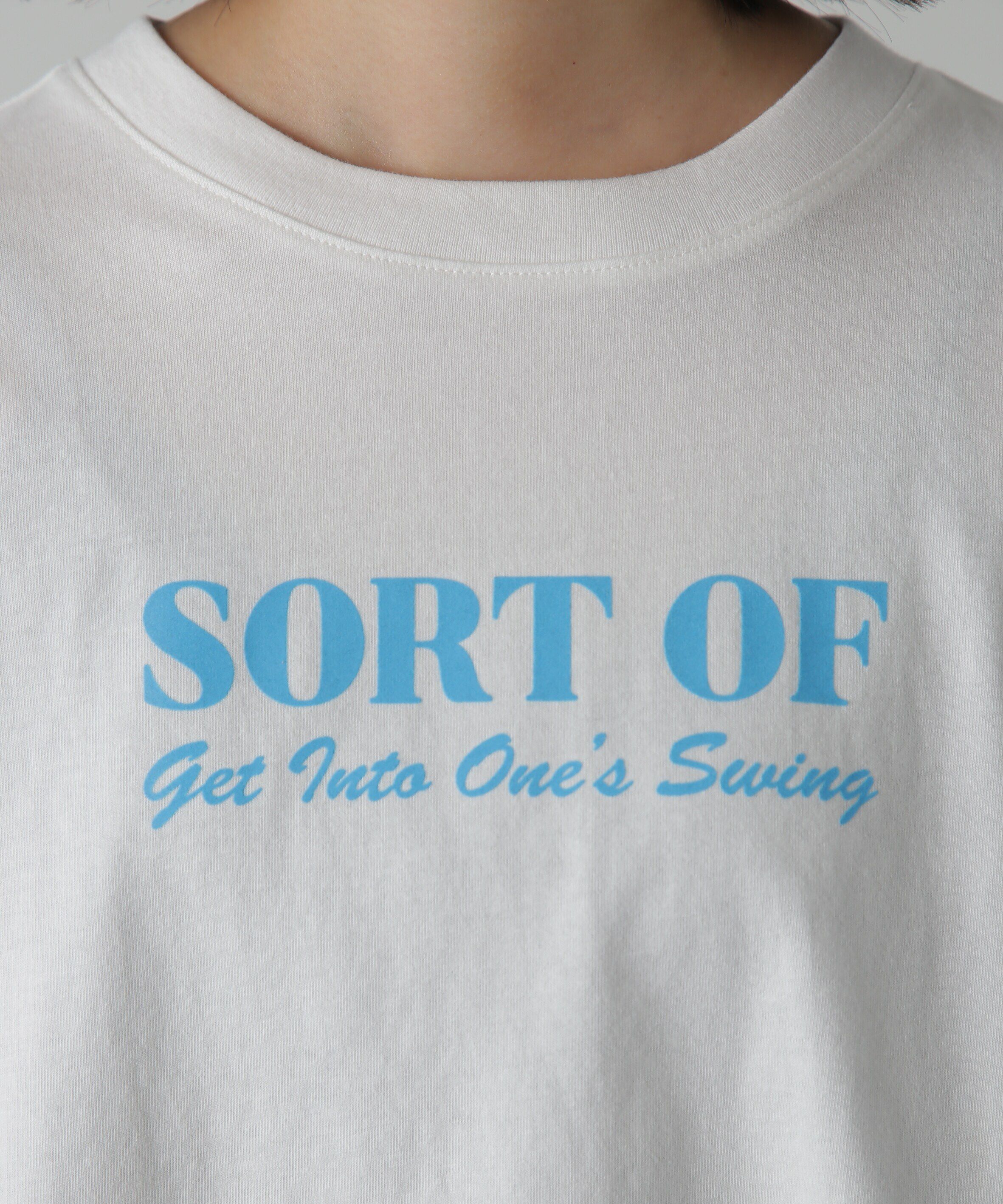  「フロッキープリントロングTシャツ」|Tシャツ・カットソー|