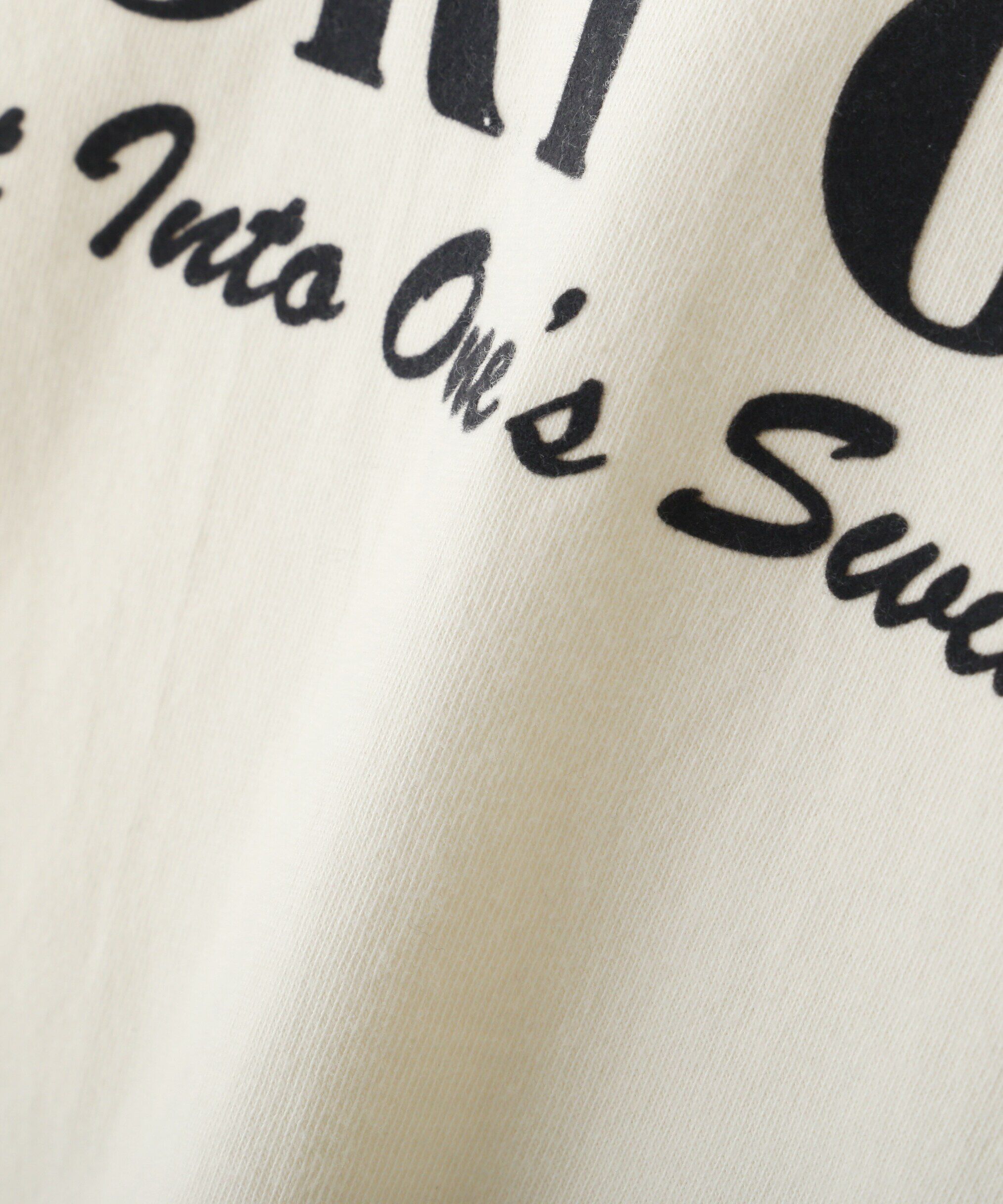  「フロッキープリントロングTシャツ」|Tシャツ・カットソー|