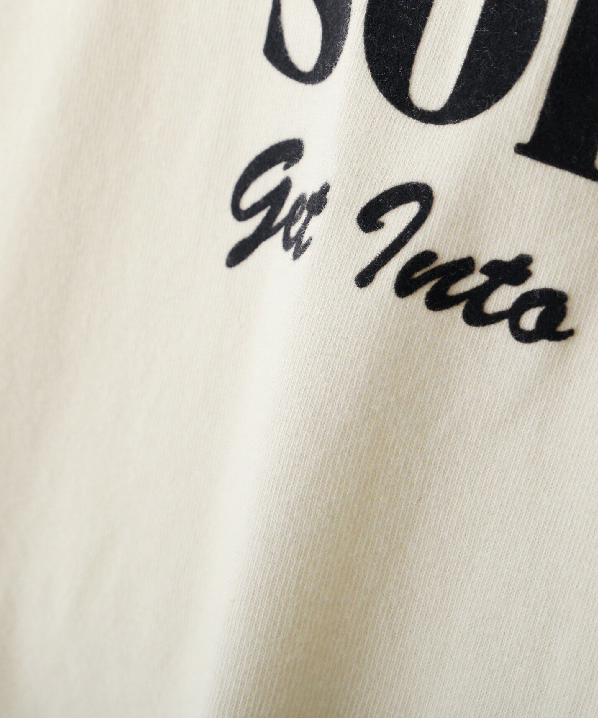  「フロッキープリントロングTシャツ」|Tシャツ・カットソー|