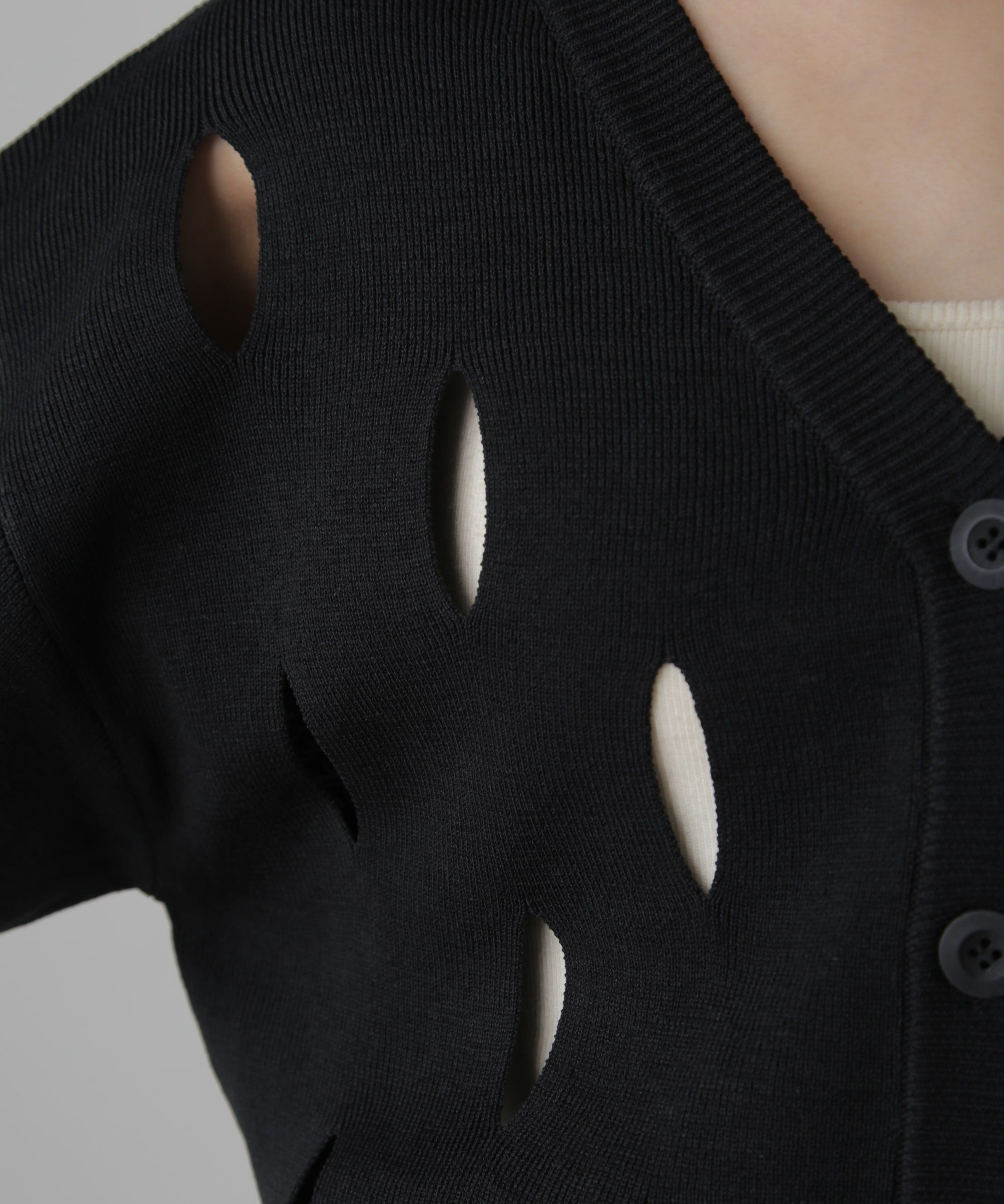  「前後2Wayカットアウトニット」|ニット・セーター|