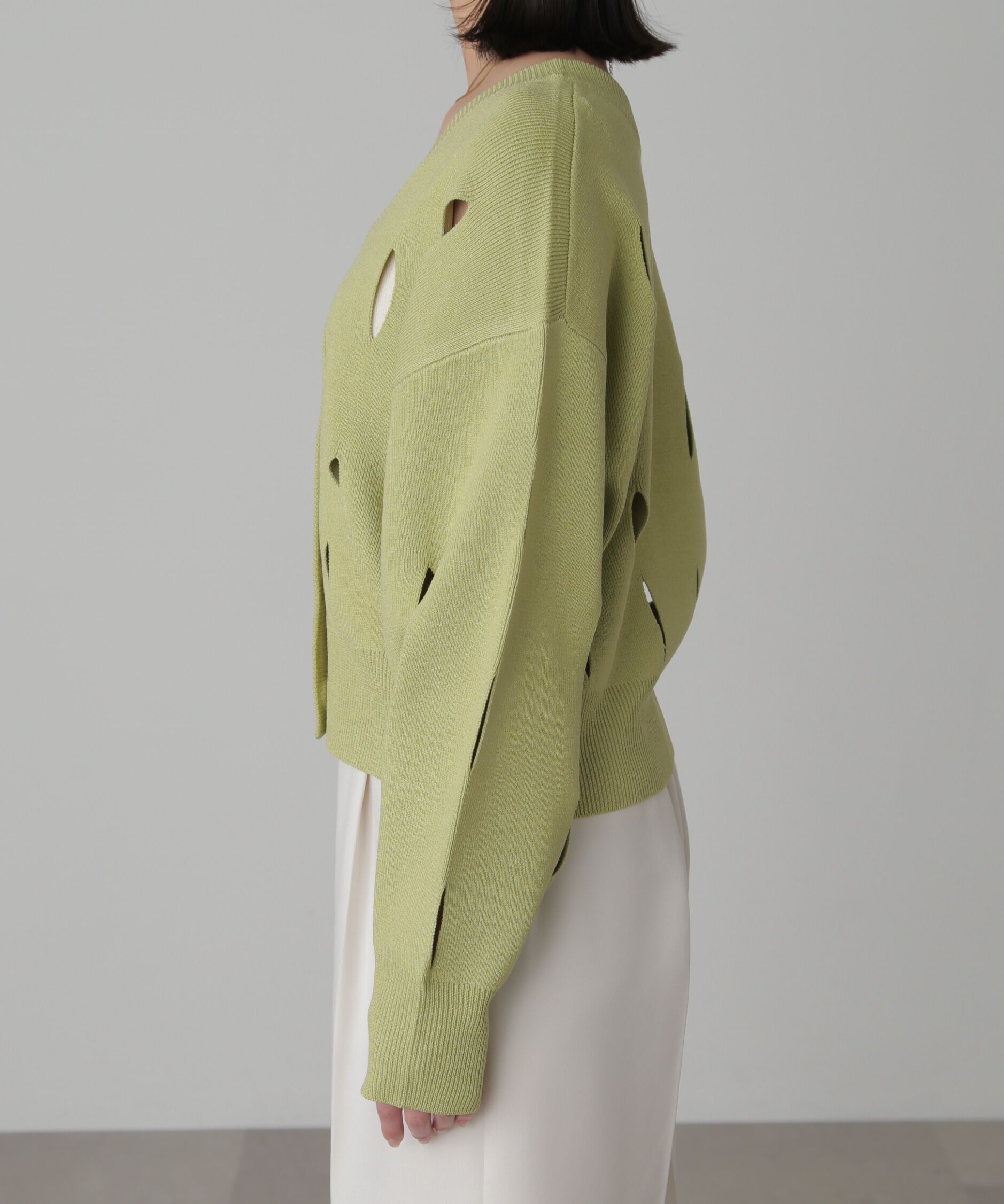  「前後2Wayカットアウトニット」|ニット・セーター|