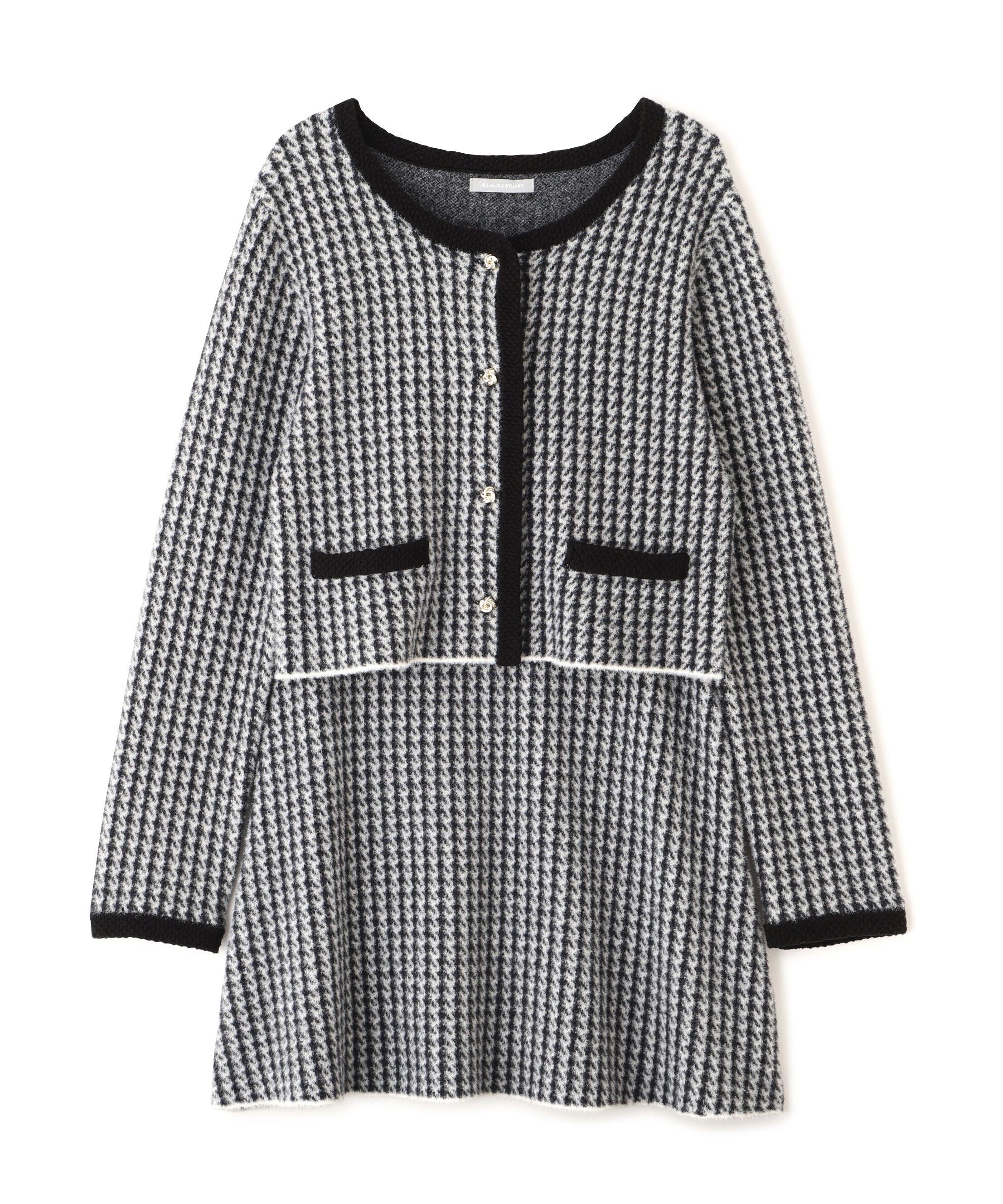  「千鳥ジャガードニットセットアップ」|ワンピース|