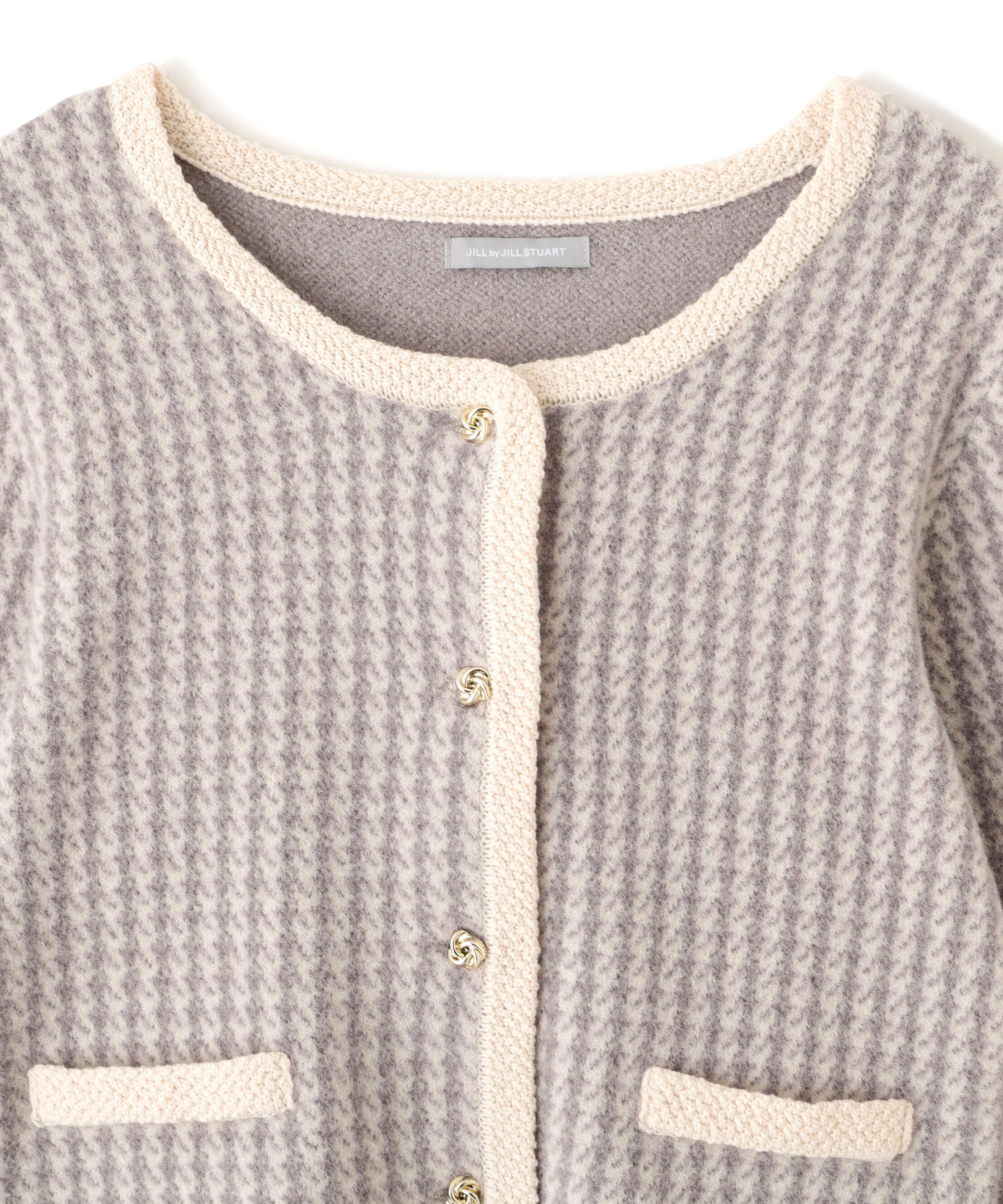  「千鳥ジャガードニットセットアップ」|ワンピース|