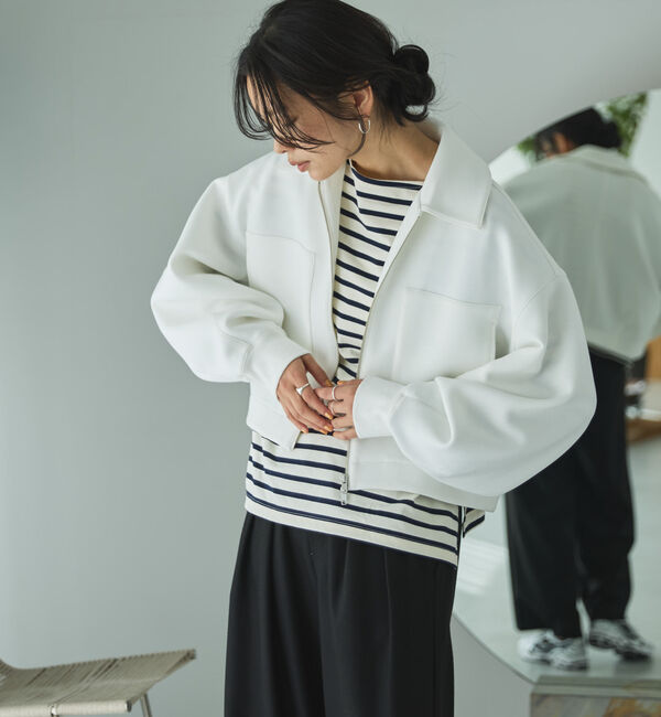 Doux archives「ボンディングクロップドブルゾン」|その他|