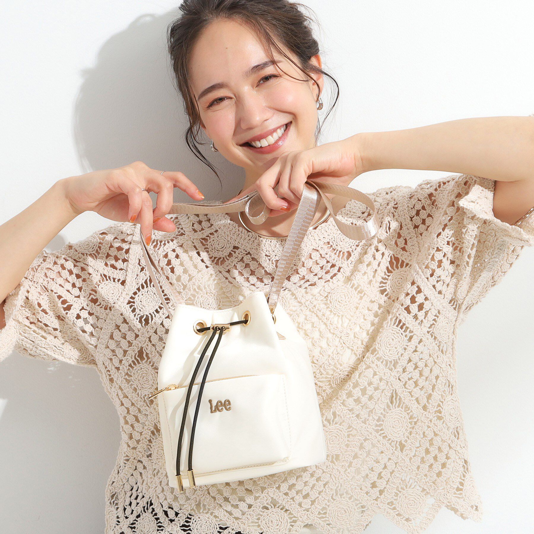 SHOO･LA･RUE「【Lee別注/撥水】巾着ショルダーバッグ」|ショルダー・メッセンジャー|