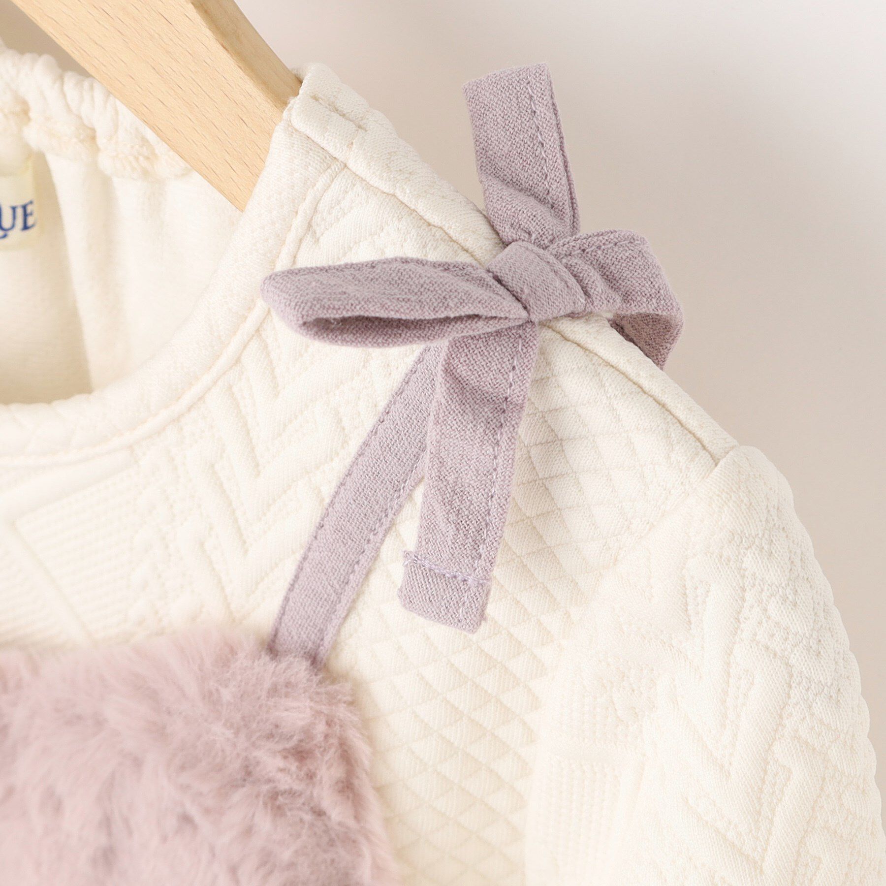 SHOO･LA･RUE「【100-150cm】ファーチュールドッキングキャミワンピ」|ワンピース|