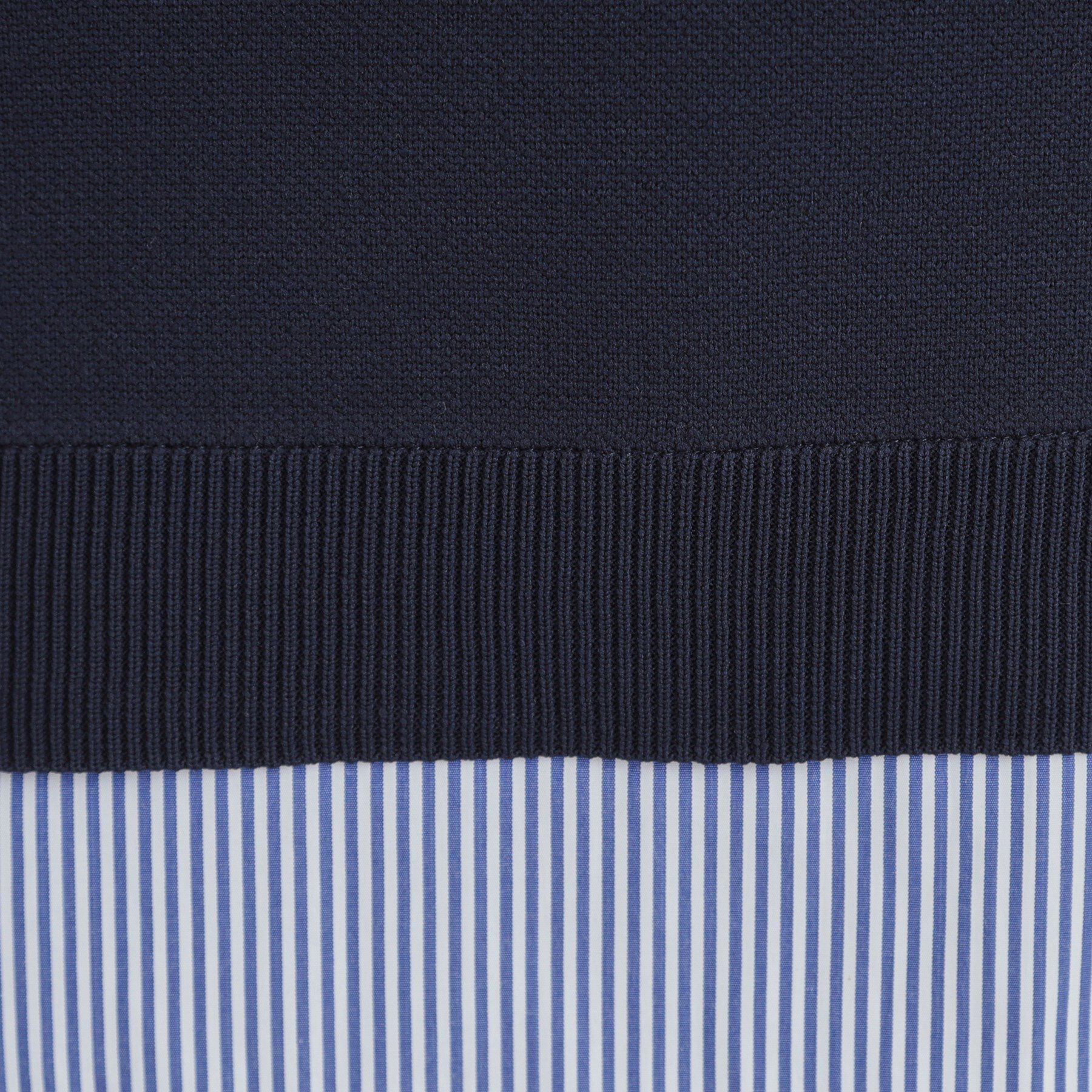 SHOO･LA･RUE「【洗濯機可/S-LL】さらに軽くなった スポンディッシュ裾フェイクトップス」|ニット・セーター|