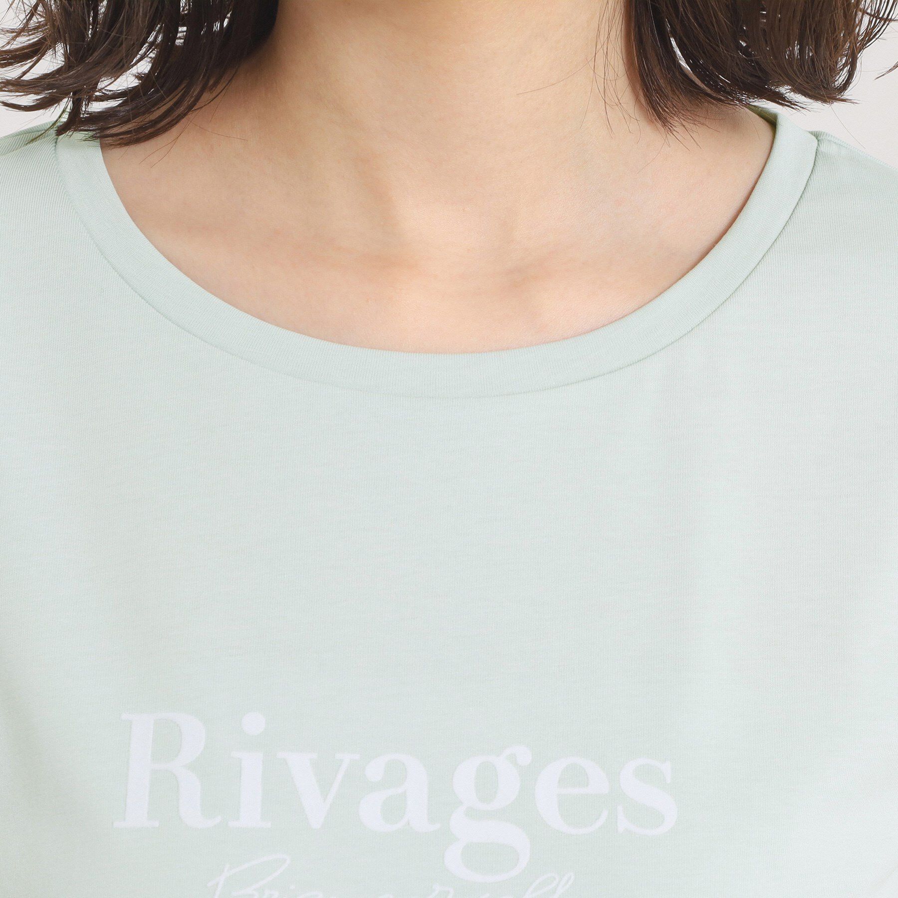 ITS&rsquo;DEMO「【接触冷感／洗濯機OK】フロッキープリントTシャツ」|Tシャツ・カットソー|