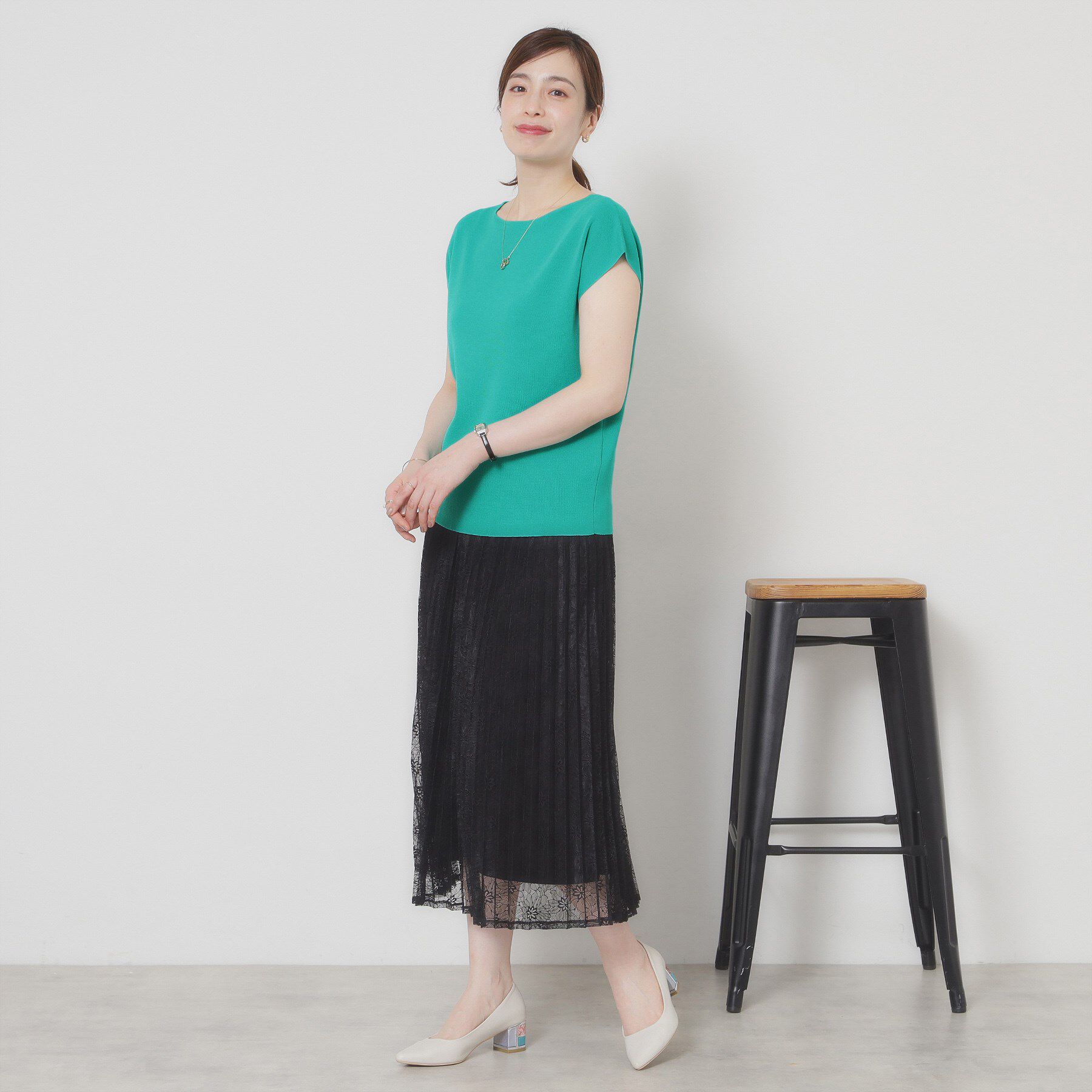 ITS&rsquo;DEMO「【接触冷感／手洗い可】フレンチスリーブニット」|ニット・セーター|