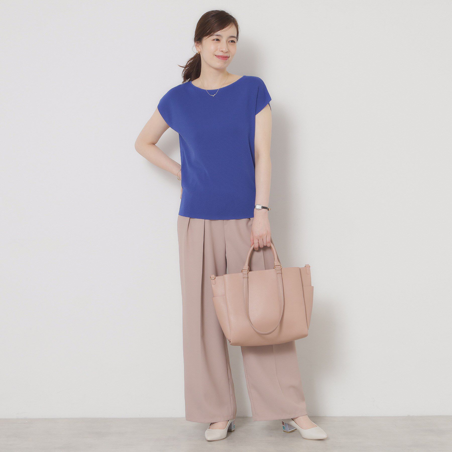 ITS&rsquo;DEMO「【接触冷感／手洗い可】フレンチスリーブニット」|ニット・セーター|