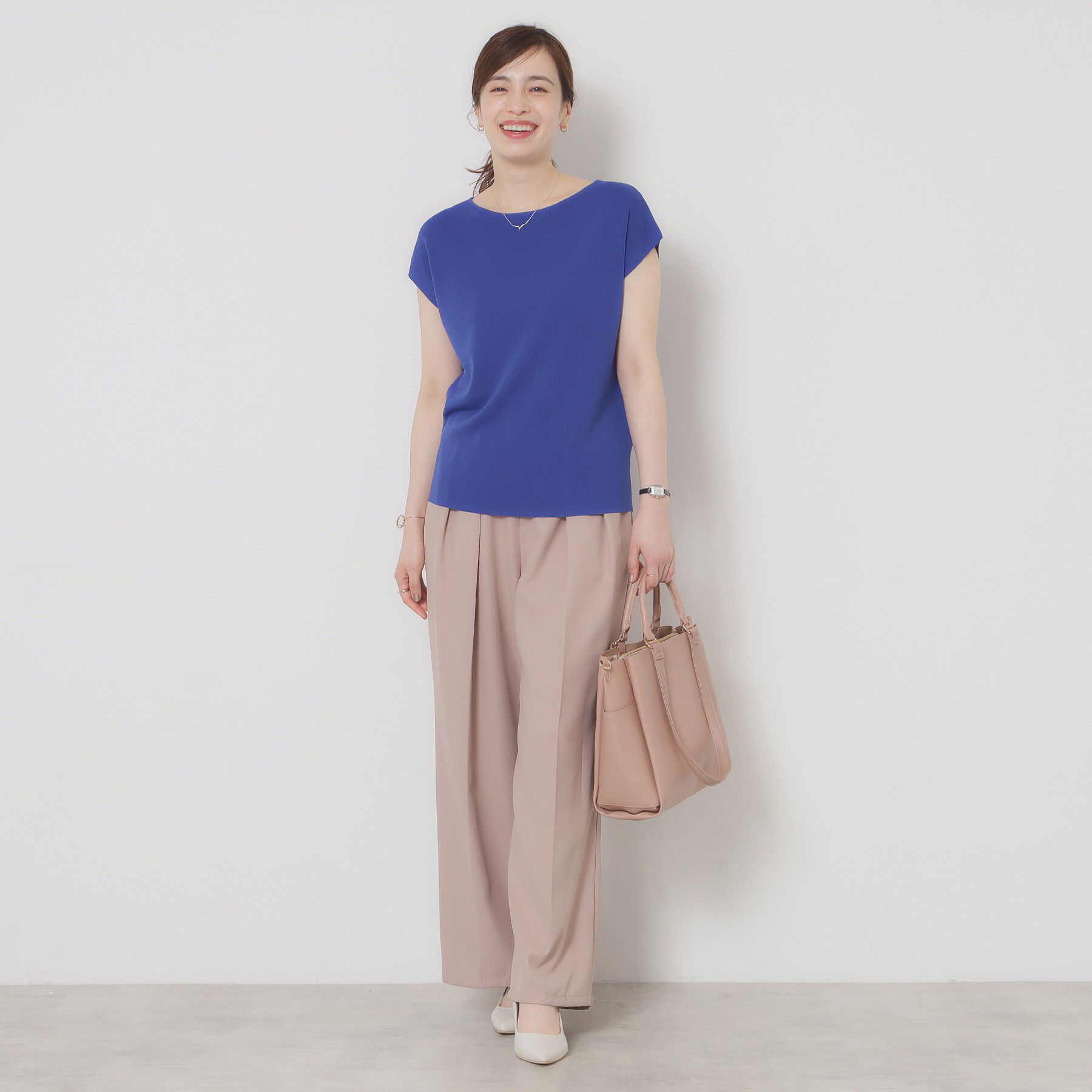 ITS&rsquo;DEMO「【接触冷感／手洗い可】フレンチスリーブニット」|ニット・セーター|