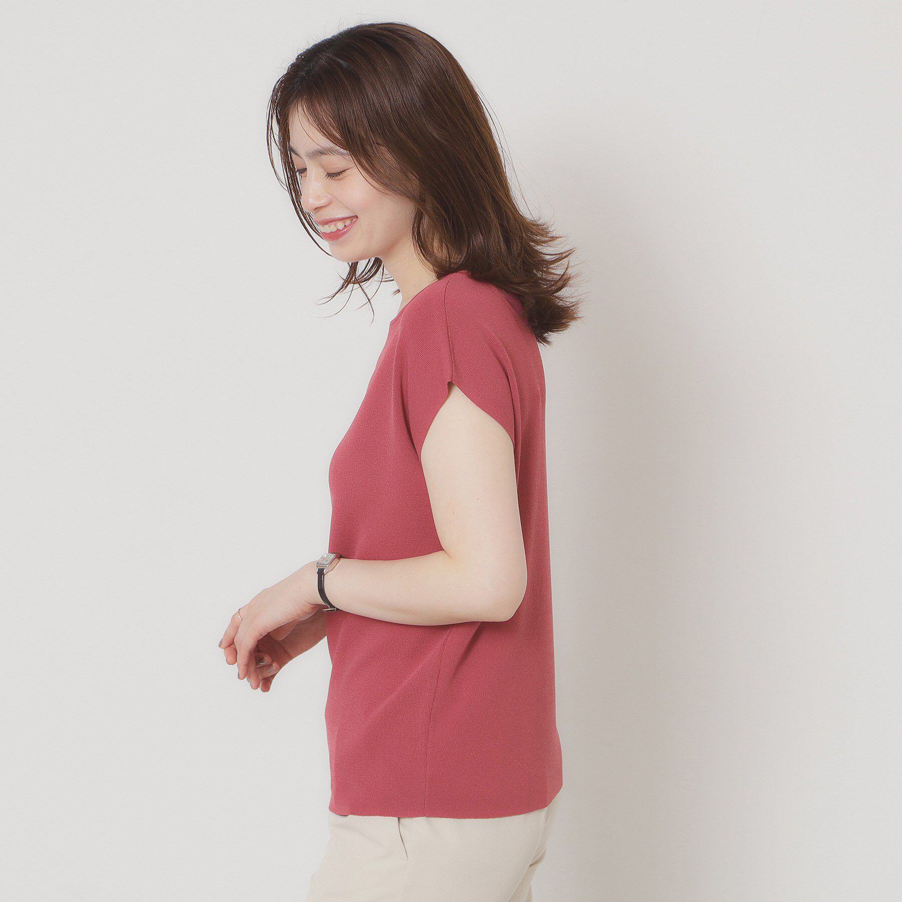 ITS&rsquo;DEMO「【接触冷感／手洗い可】フレンチスリーブニット」|ニット・セーター|