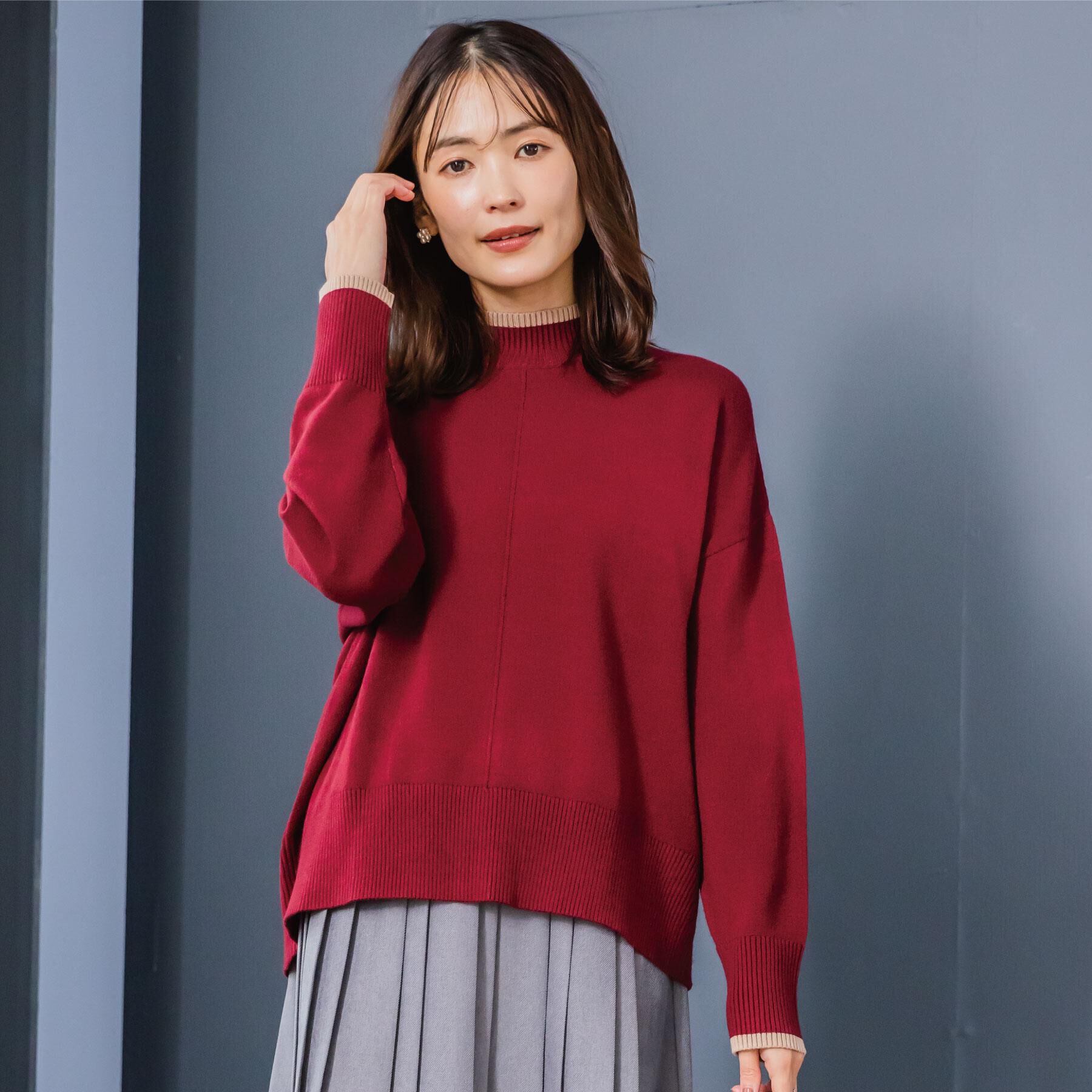 ITS&rsquo;DEMO「【手洗い可】ダブルジャカード編みニット」|ニット・セーター|