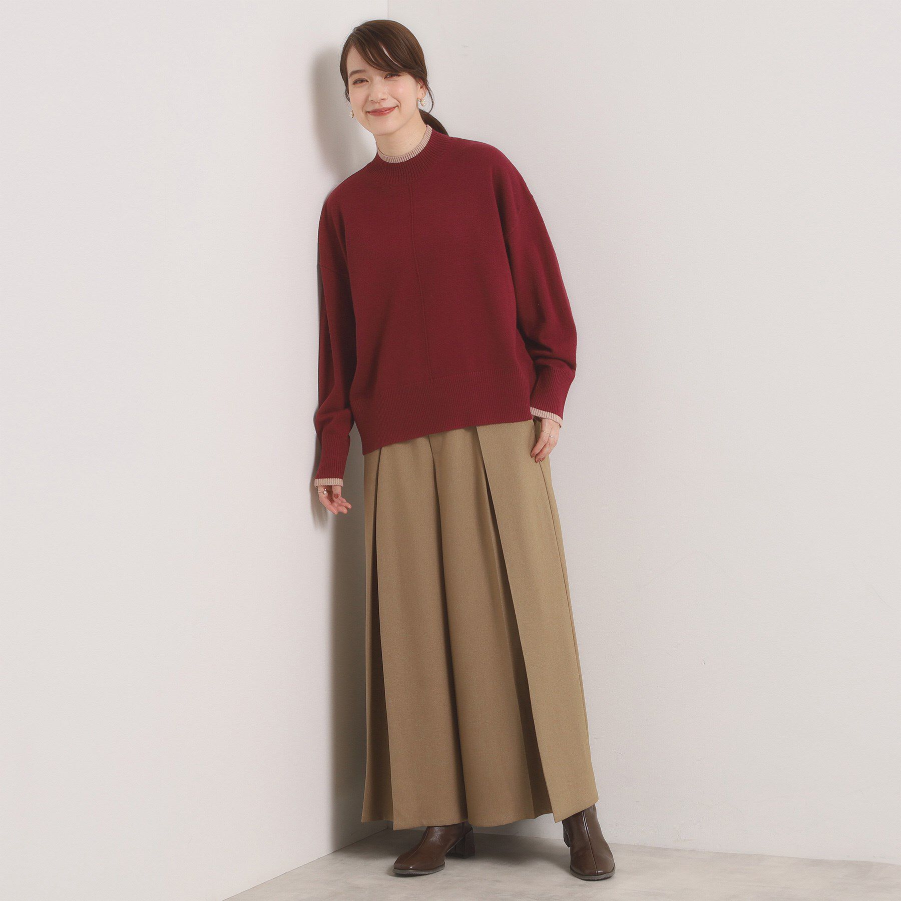 ITS&rsquo;DEMO「【手洗い可】ダブルジャカード編みニット」|ニット・セーター|