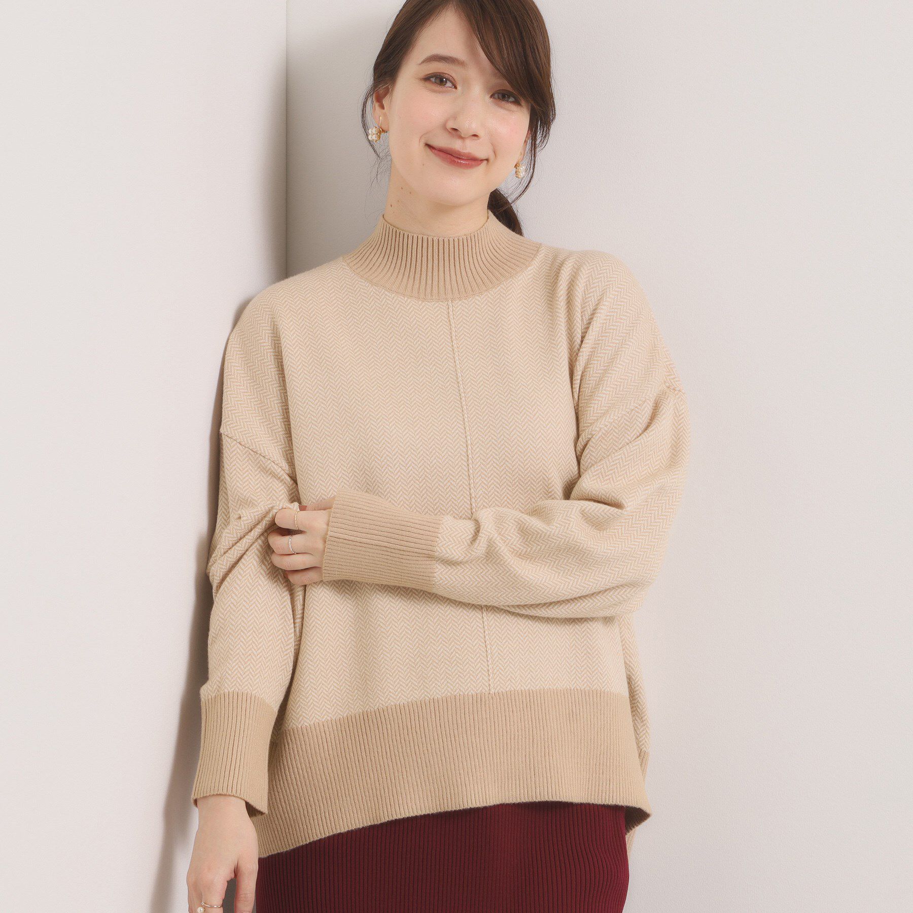 ITS&rsquo;DEMO「【手洗い可】ダブルジャカード編みニット」|ニット・セーター|