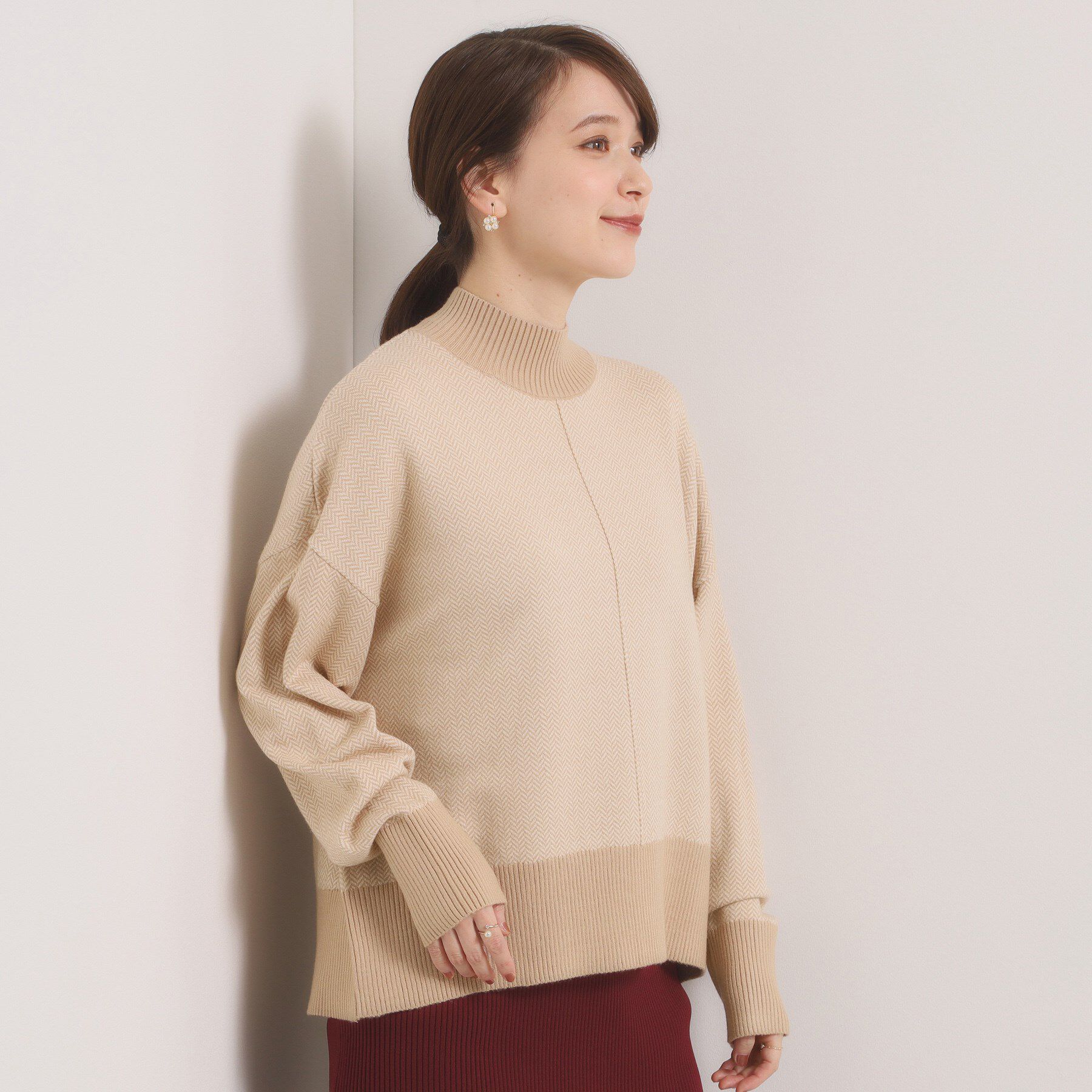 ITS&rsquo;DEMO「【手洗い可】ダブルジャカード編みニット」|ニット・セーター|