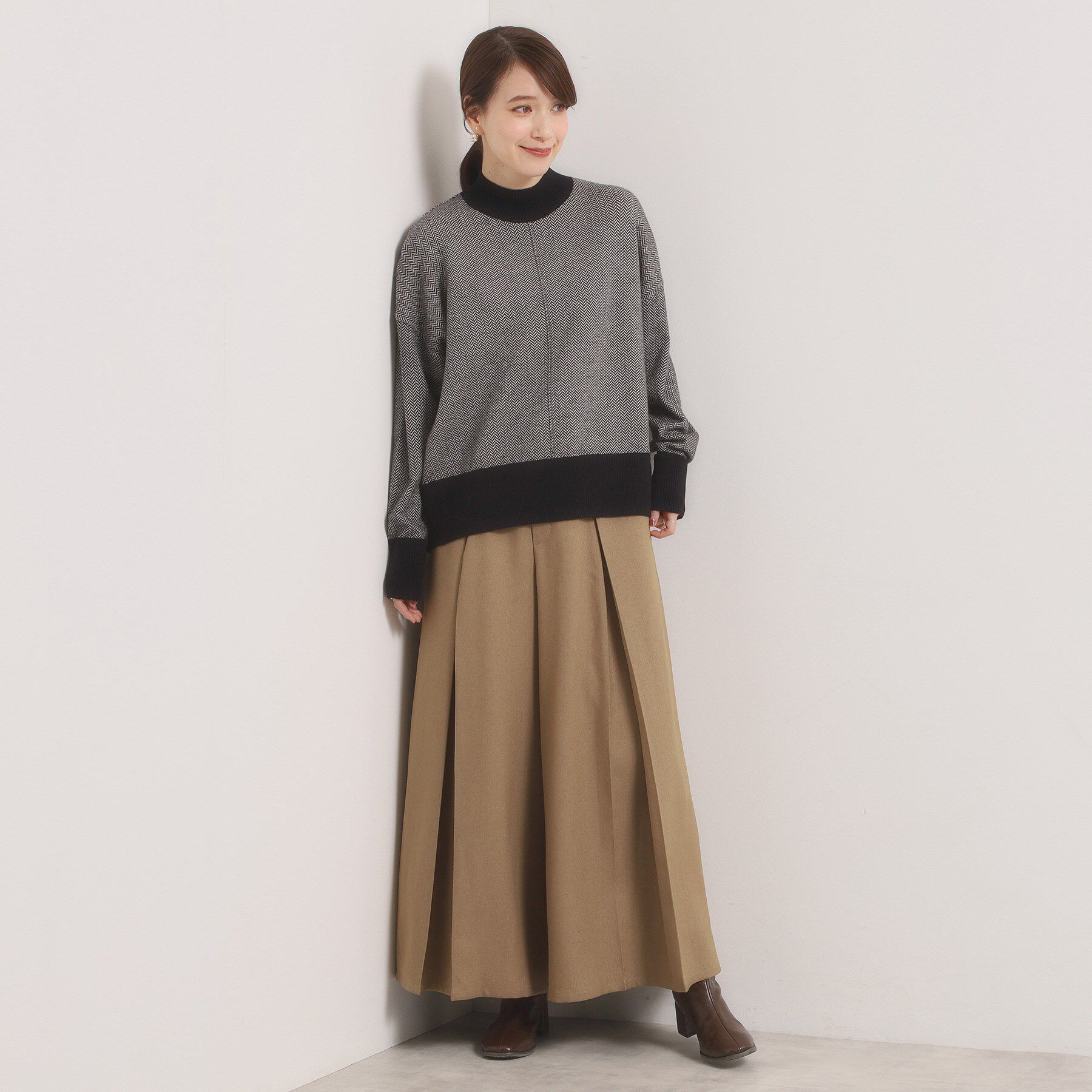 ITS&rsquo;DEMO「【手洗い可】ダブルジャカード編みニット」|ニット・セーター|