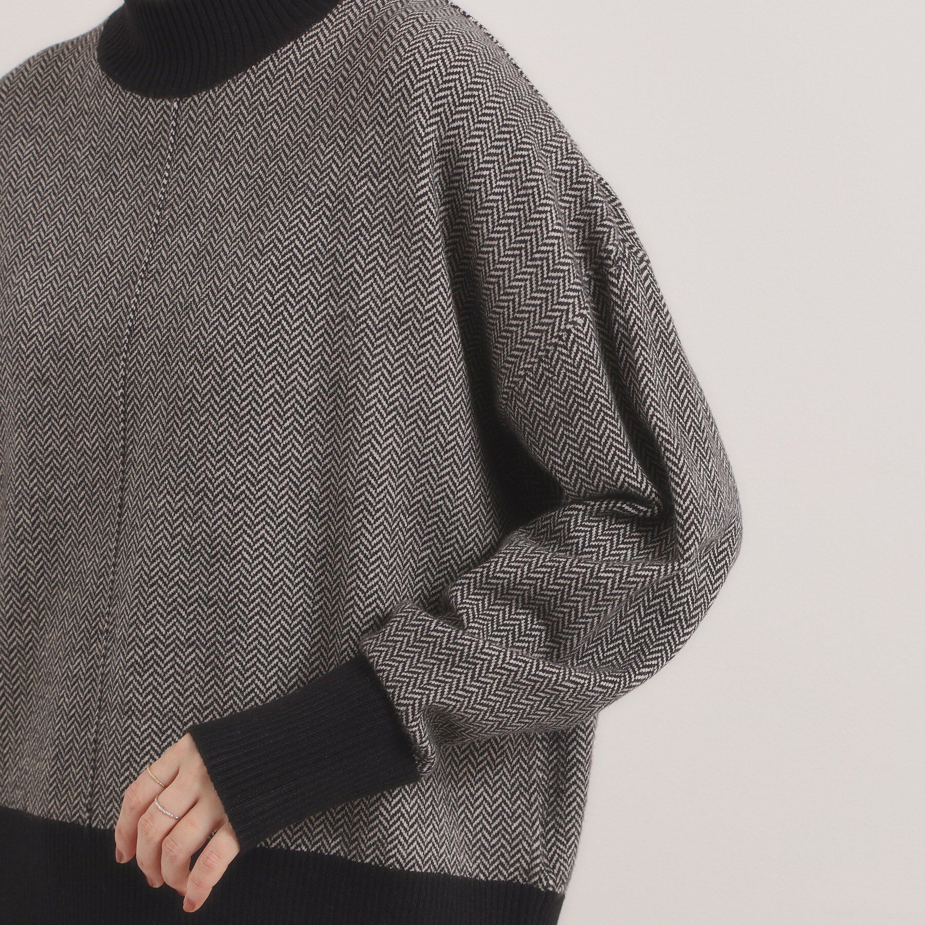 ITS&rsquo;DEMO「【手洗い可】ダブルジャカード編みニット」|ニット・セーター|