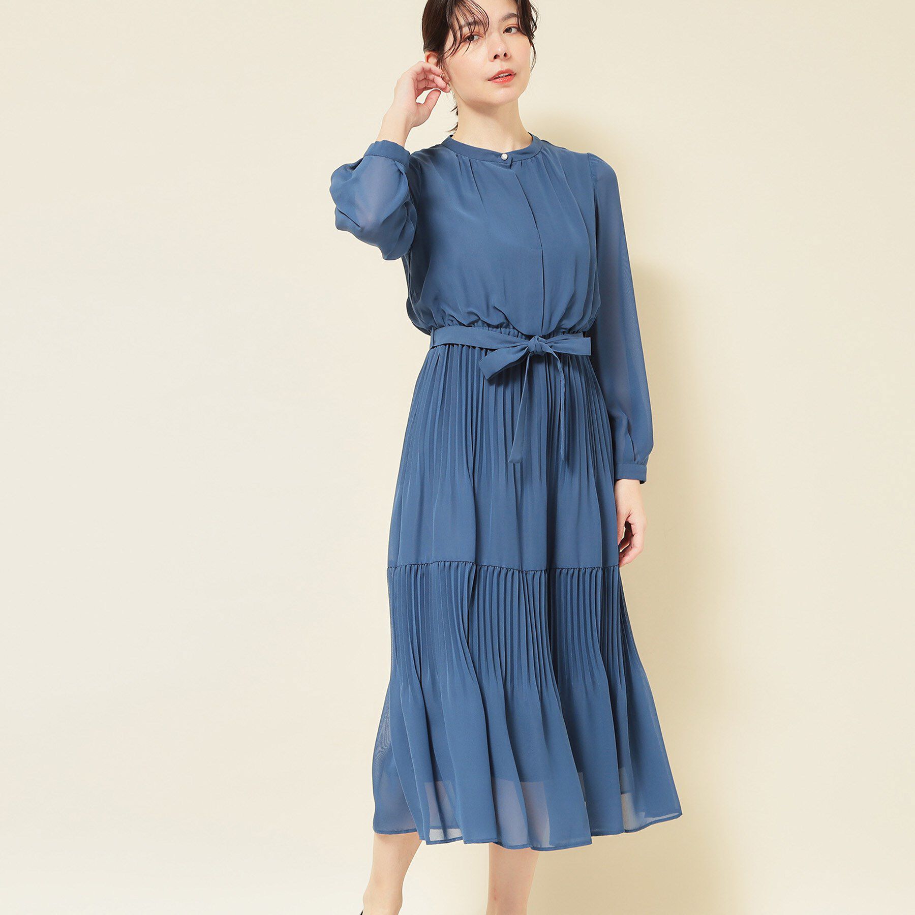 SunaUna「【S～Lサイズ／セレモニーにも】プリーツワンピース」|ワンピース|