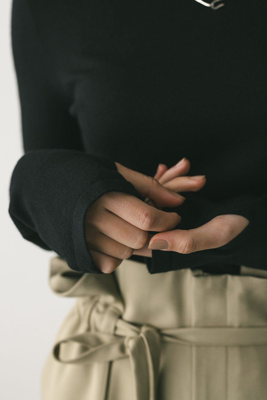 STYLEMIXER「フィンガーホールクルーネックニット」|ニット・セーター|