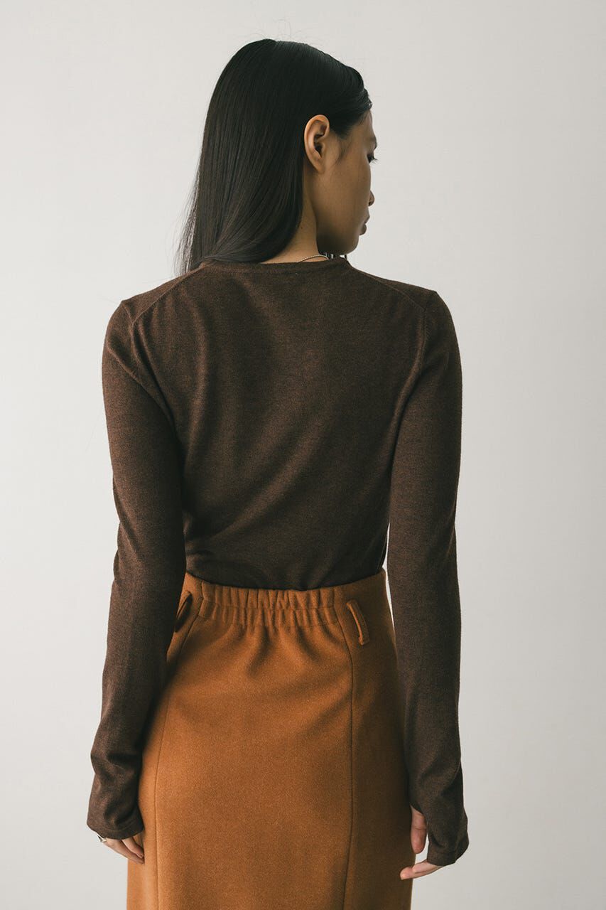 STYLEMIXER「フィンガーホールクルーネックニット」|ニット・セーター|