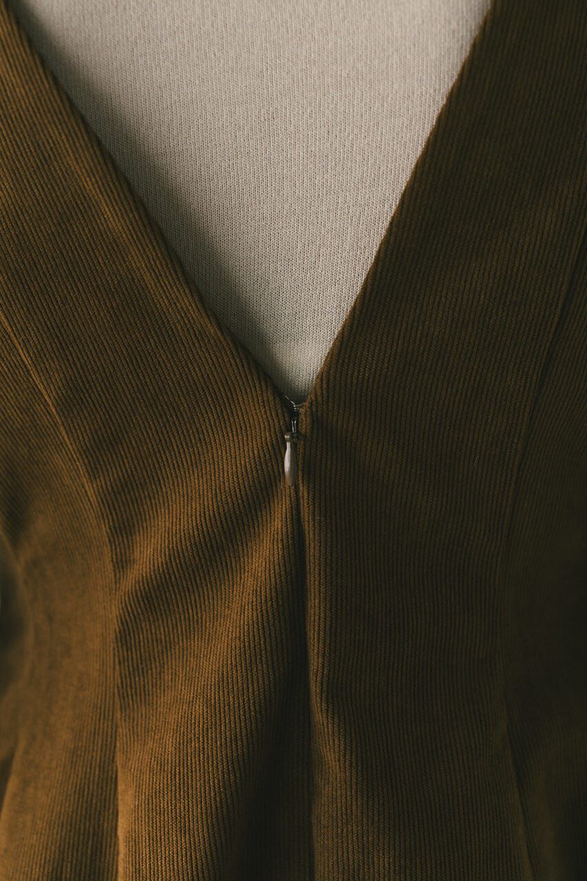 STYLEMIXER「コーデュロイフォルムミニワンピース」|ワンピース|