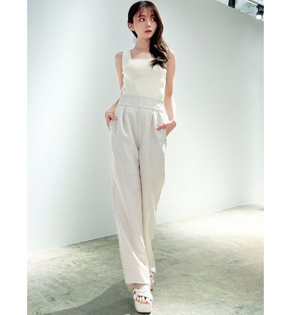 RESEXXY「ギンガムチェックストレートパンツ」|その他|