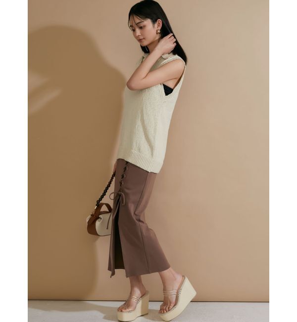 RESEXXY「ロングポロニット【セットアップ着用可能】」|ニット・セーター|