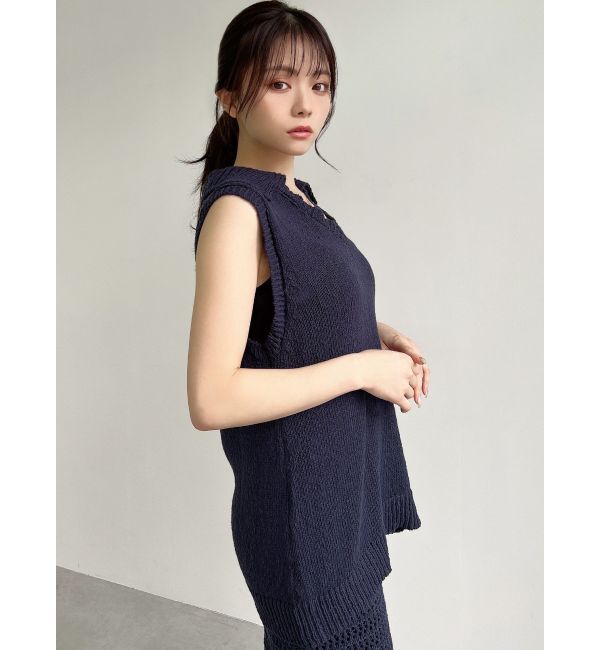 RESEXXY「ロングポロニット【セットアップ着用可能】」|ニット・セーター|