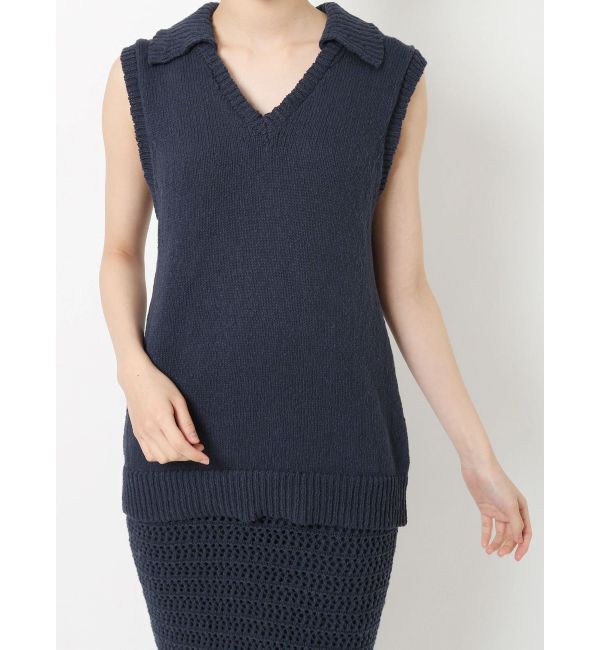 RESEXXY「ロングポロニット【セットアップ着用可能】」|ニット・セーター|