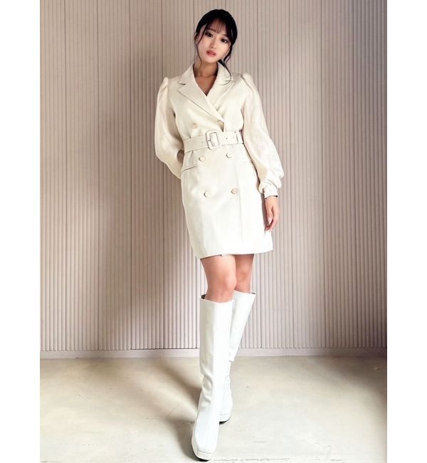 RESEXXY「スリーブシアージャケットワンピース」|ワンピース|