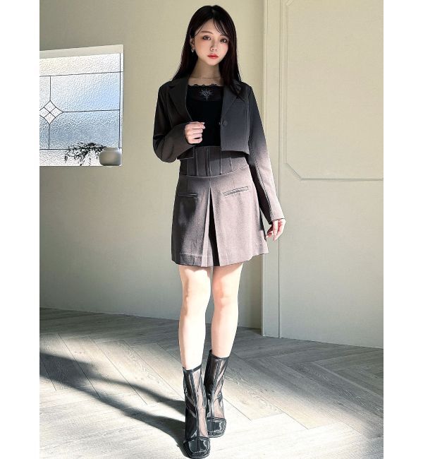 RESEXXY「コルセットミニスカート【セットアップ着用可能】」|スカート|