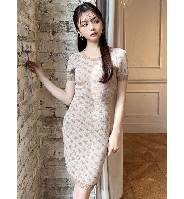 RESEXXY「ラメジャガードミニニットワンピース」|ワンピース|